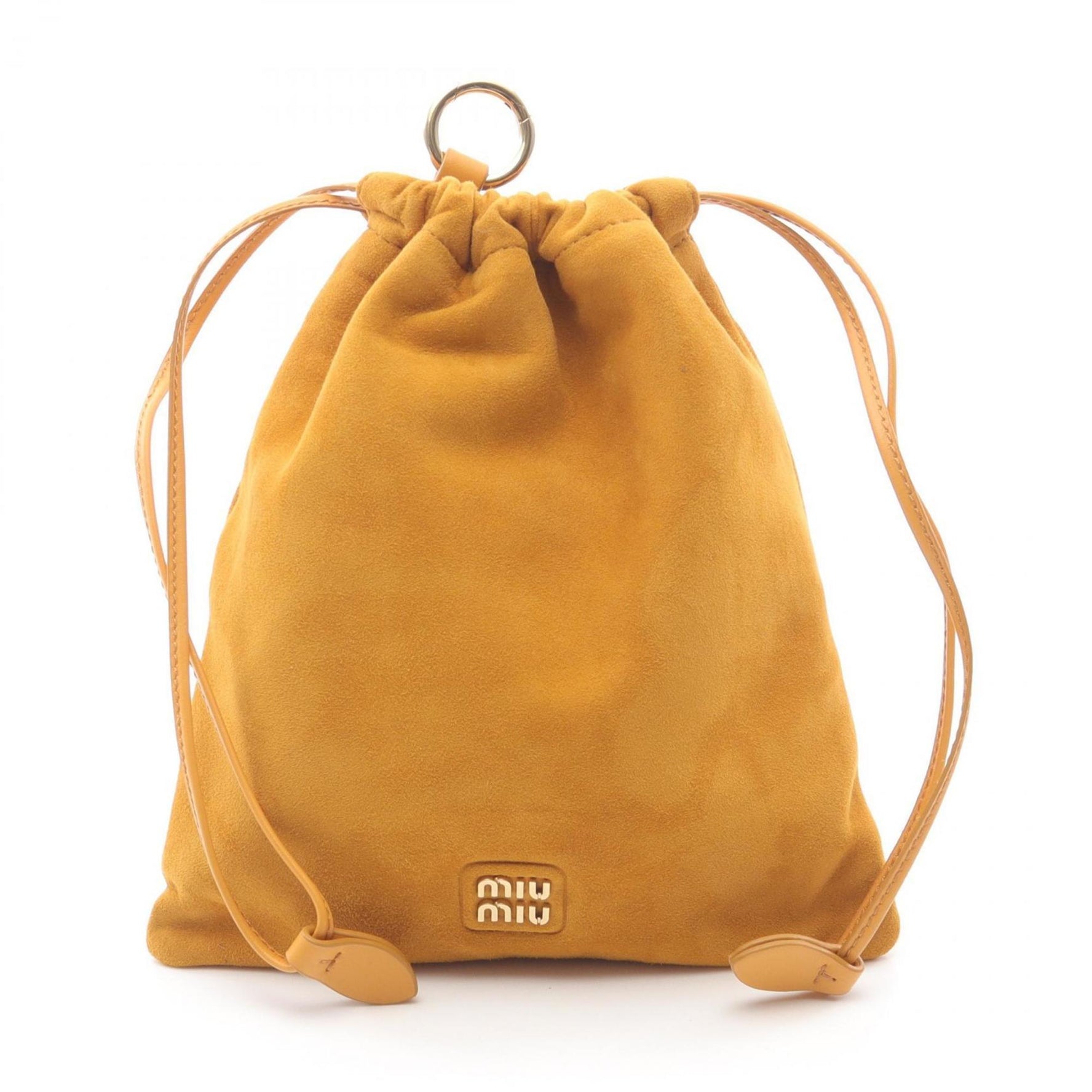 Miu Miu Miu CAMOSCIO Pouch Bag in Suede