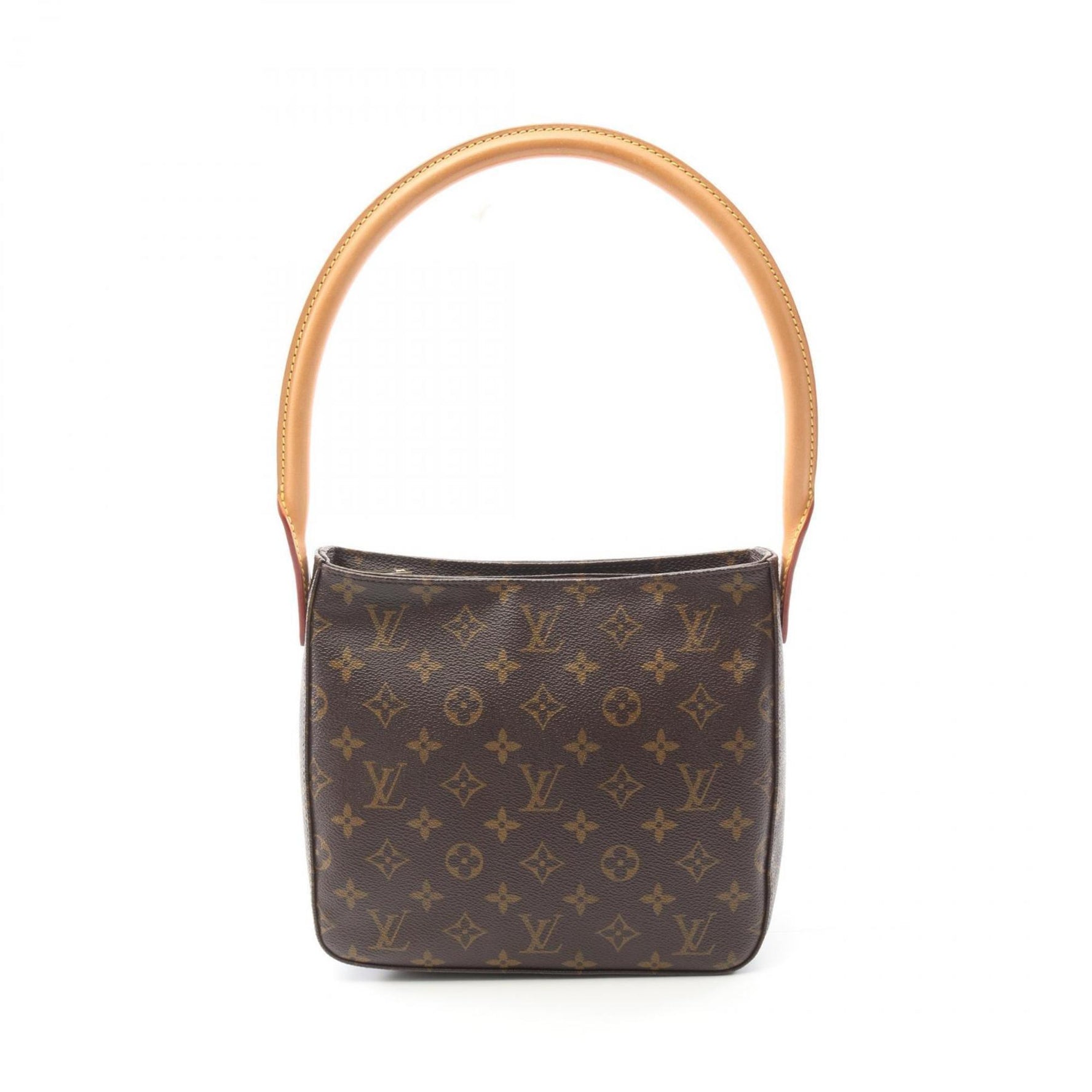 Louis Vuitton Looping MM Monogram Shoulder Bag Coated Canvas Leather