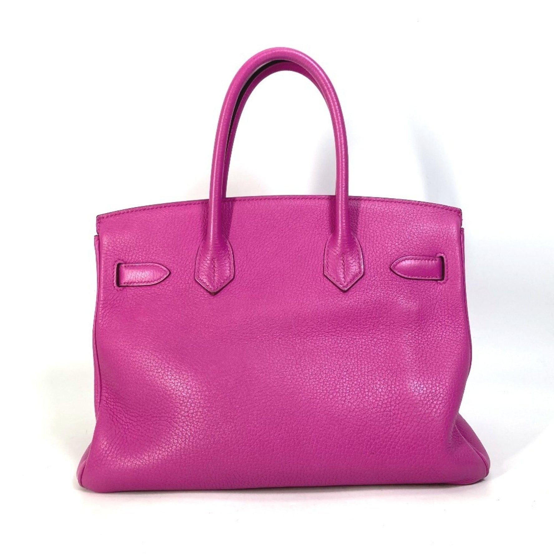 HERMES Birkin 30 Tote Bag, Handbag, Taurillon Clemence Leather, Women's, Magnolia Pink