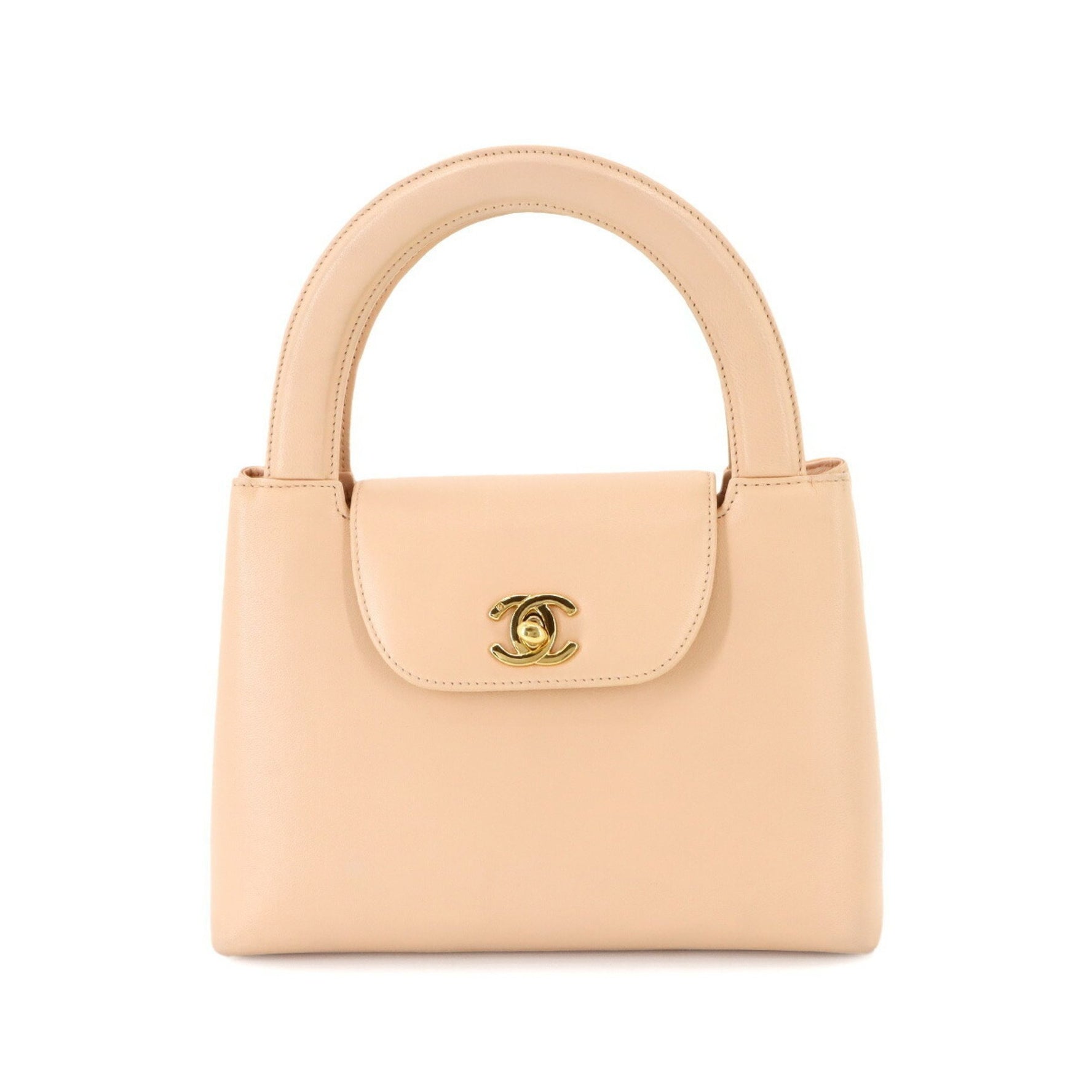 CHANEL Coco Mark Handbag, Lambskin with Gold Hardware