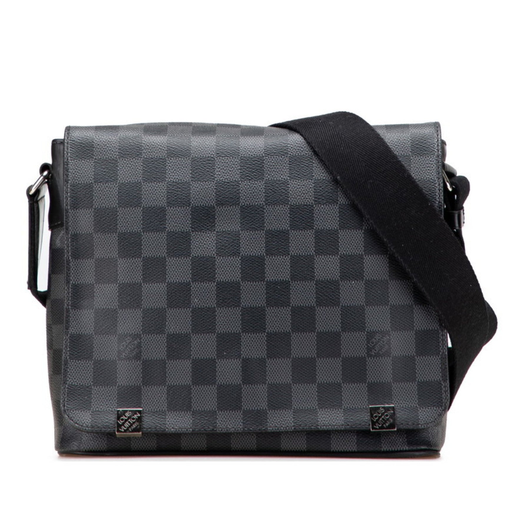 Louis Vuitton Damier Graphite District PM NM Crossbody Shoulder Bag PVC Leather