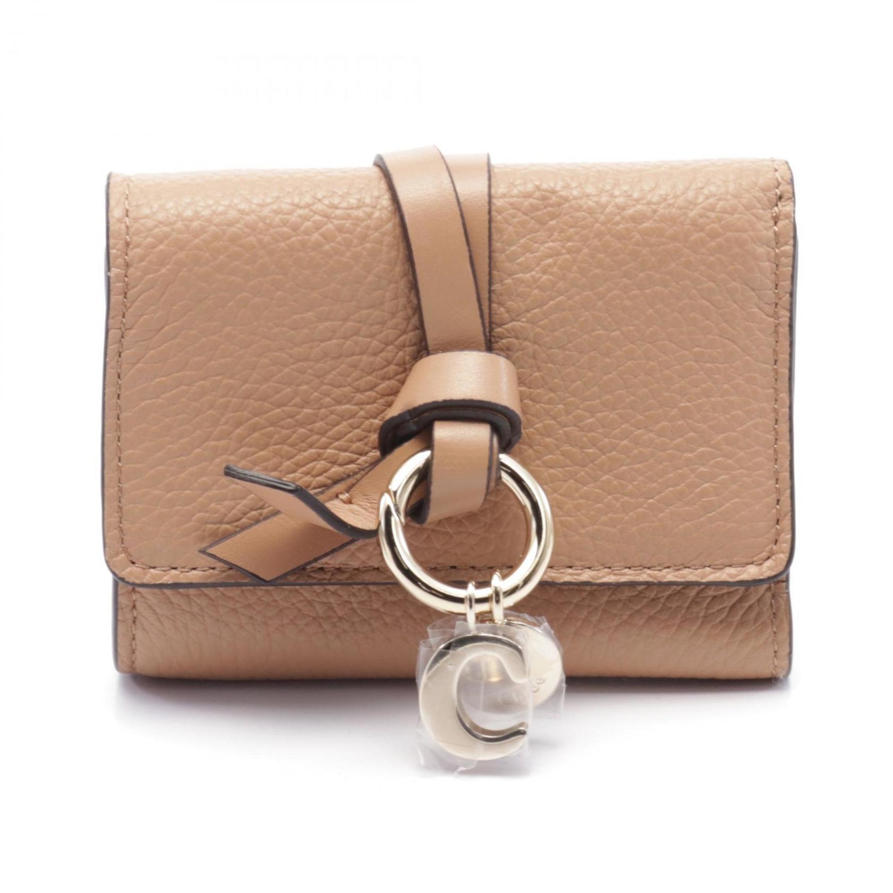 Chloé Chloe ALPHABET Alphabet Tri-fold Wallet Leather
