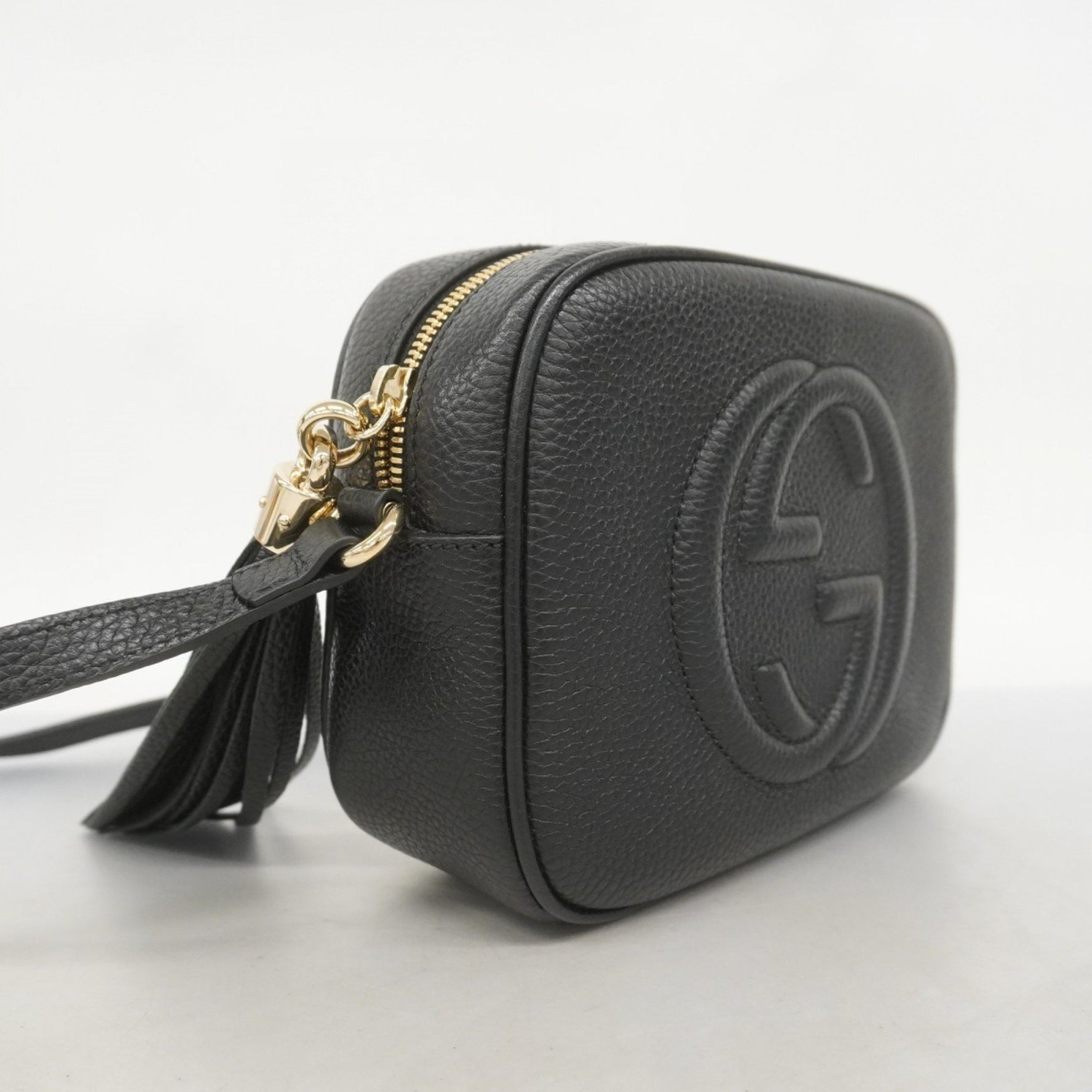 Gucci Soho Shoulder Bag Leather Black Women's P1104525