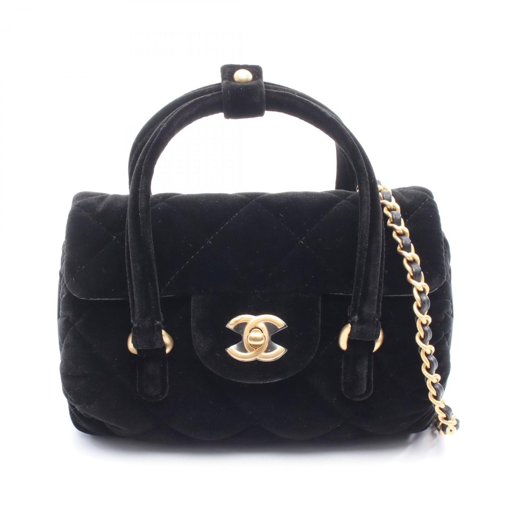 CHANEL Matelasse Shoulder Bag, Fabric