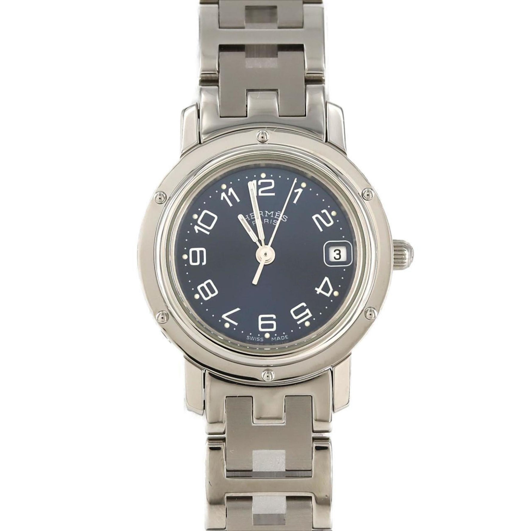 Hermes Clipper SS Quartz Watch