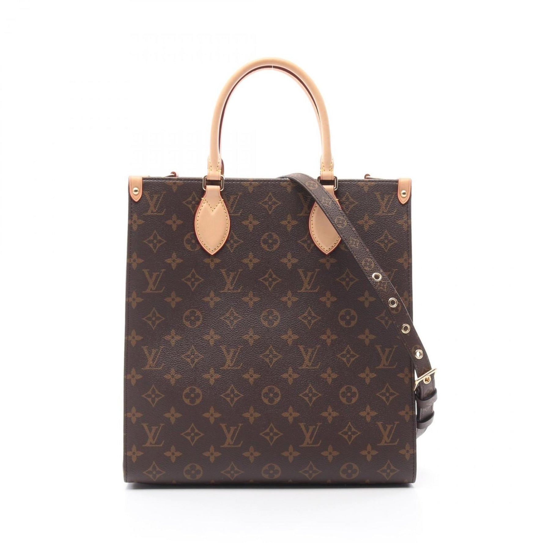 Louis Vuitton Sac Plat PM Tote Bag, Coated Canvas and Leather, Monogram