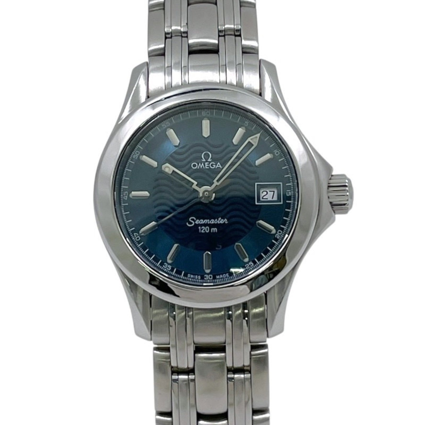 OMEGA Seamaster 2581.81 Stainless Steel Quartz Watch with Blue Dial