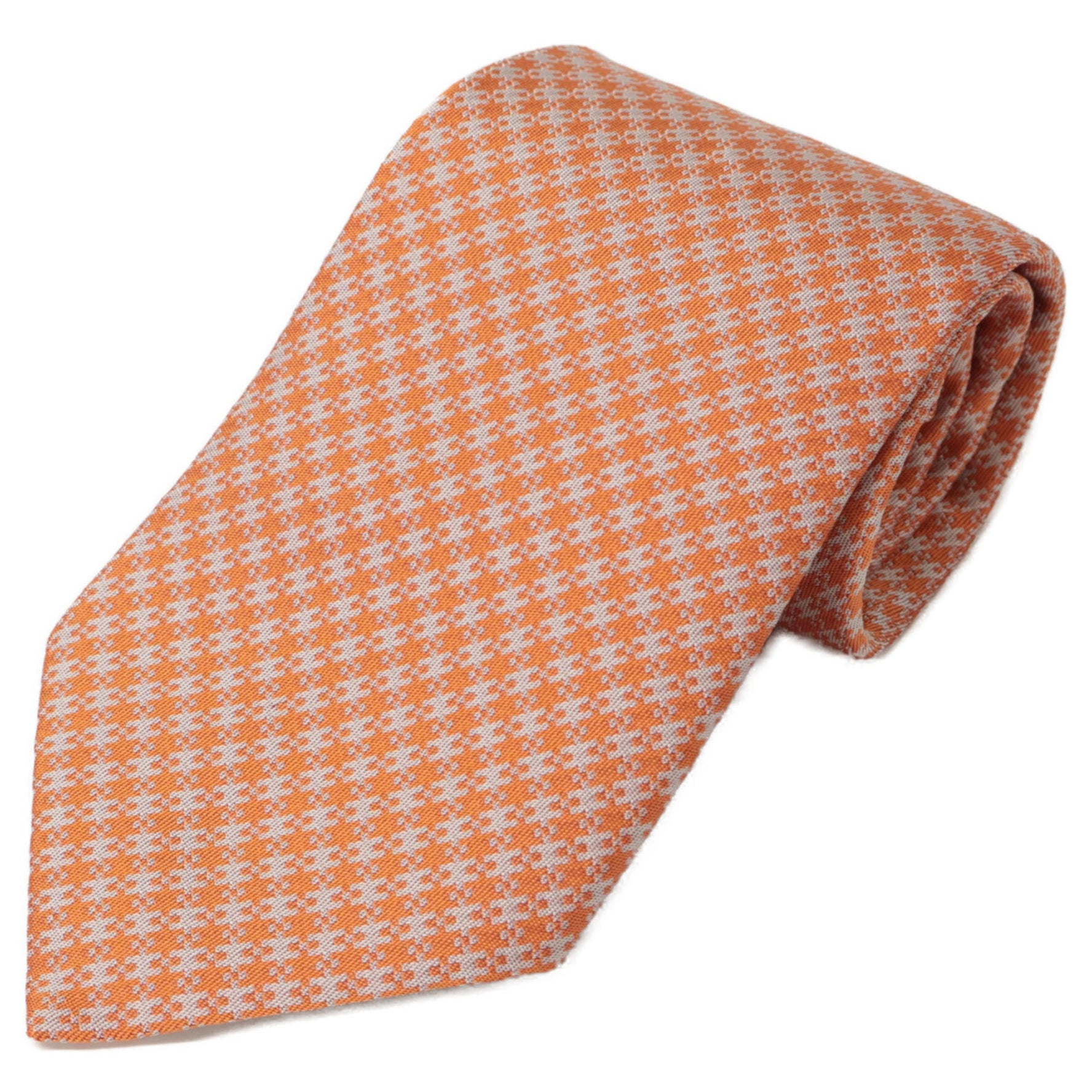HERMES H Logo Silk Tie