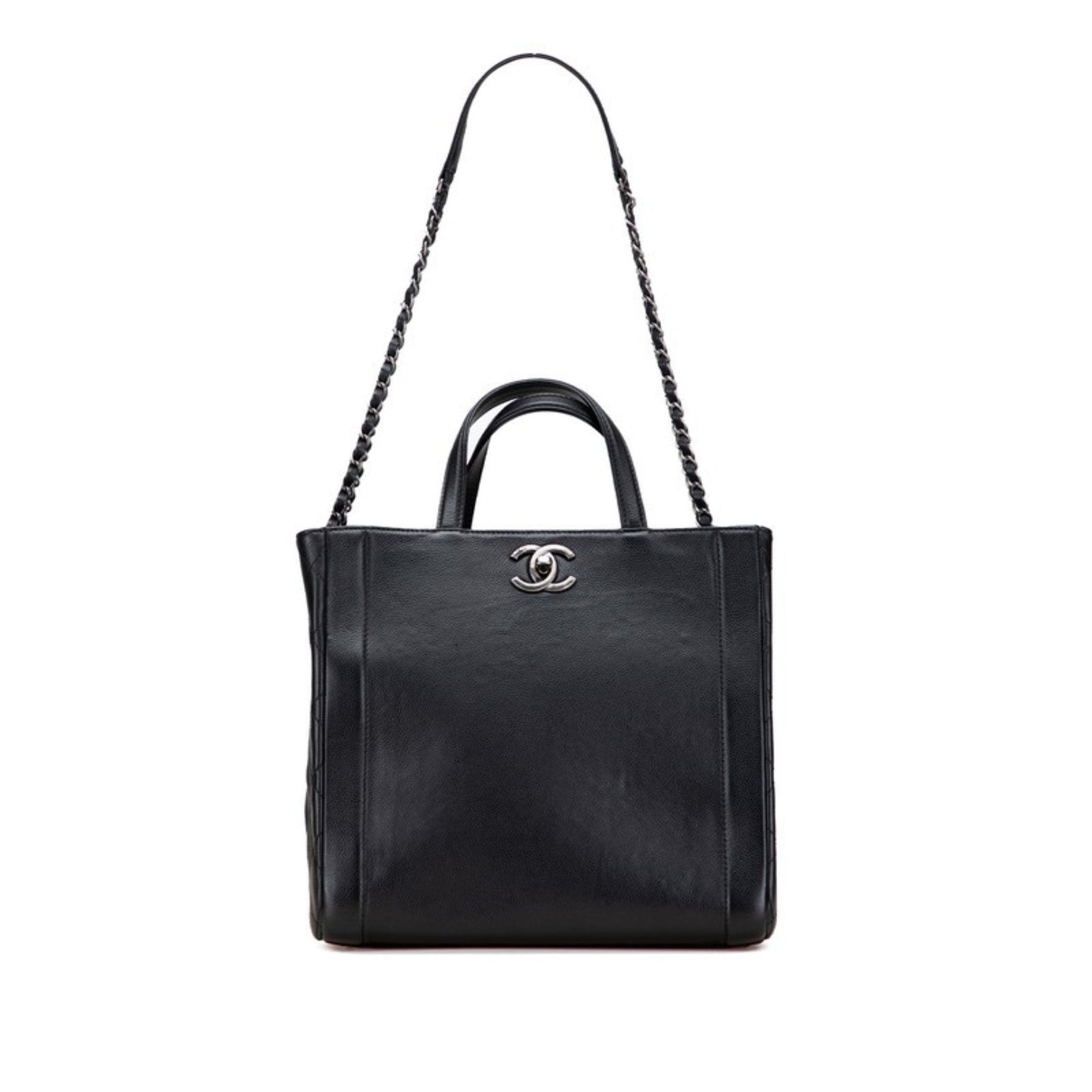 Chanel Coco Mark Handbag Chain Shoulder Bag Caviar Skin