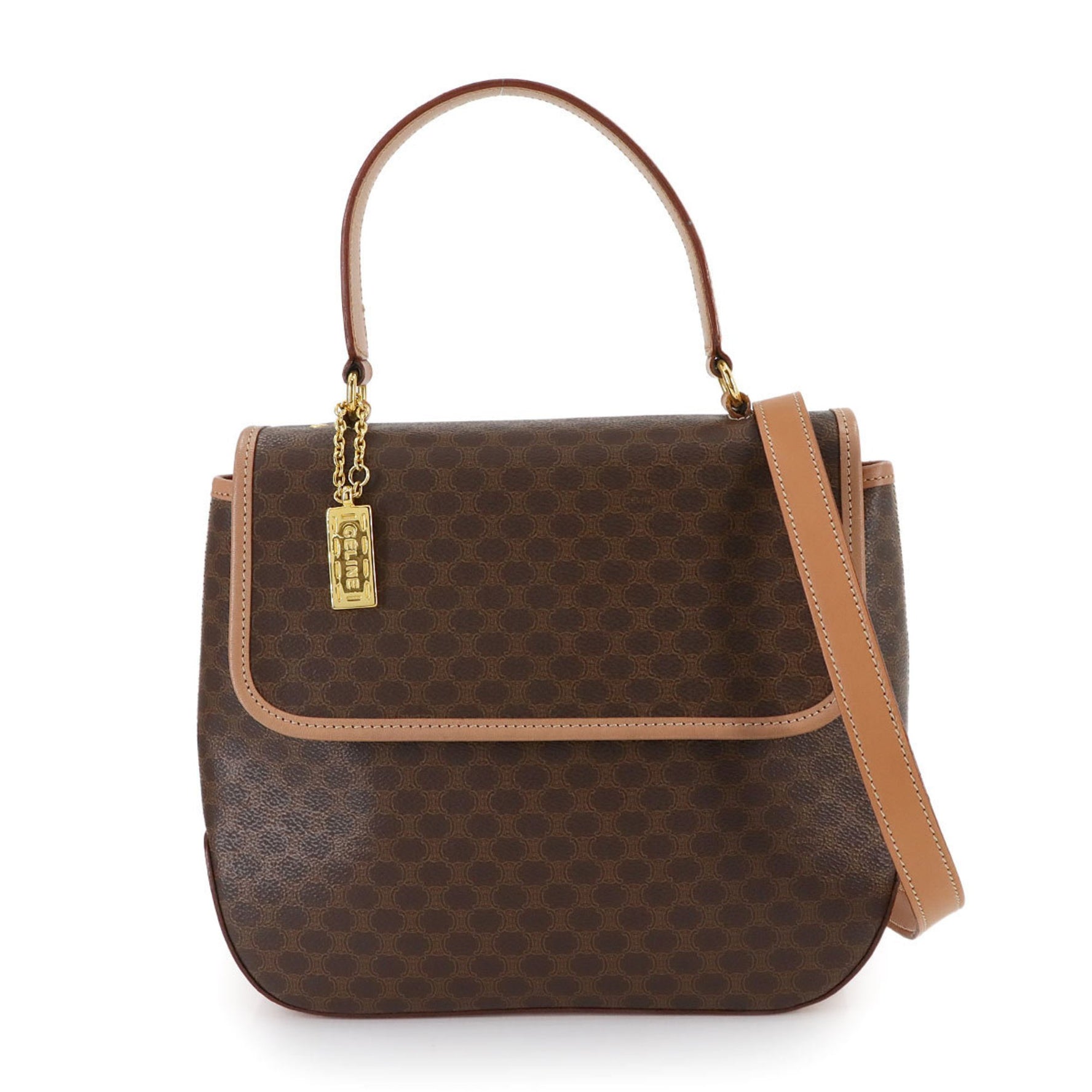 Celine Macadam hand/shoulder bag in PVC leather with and gold hardware.