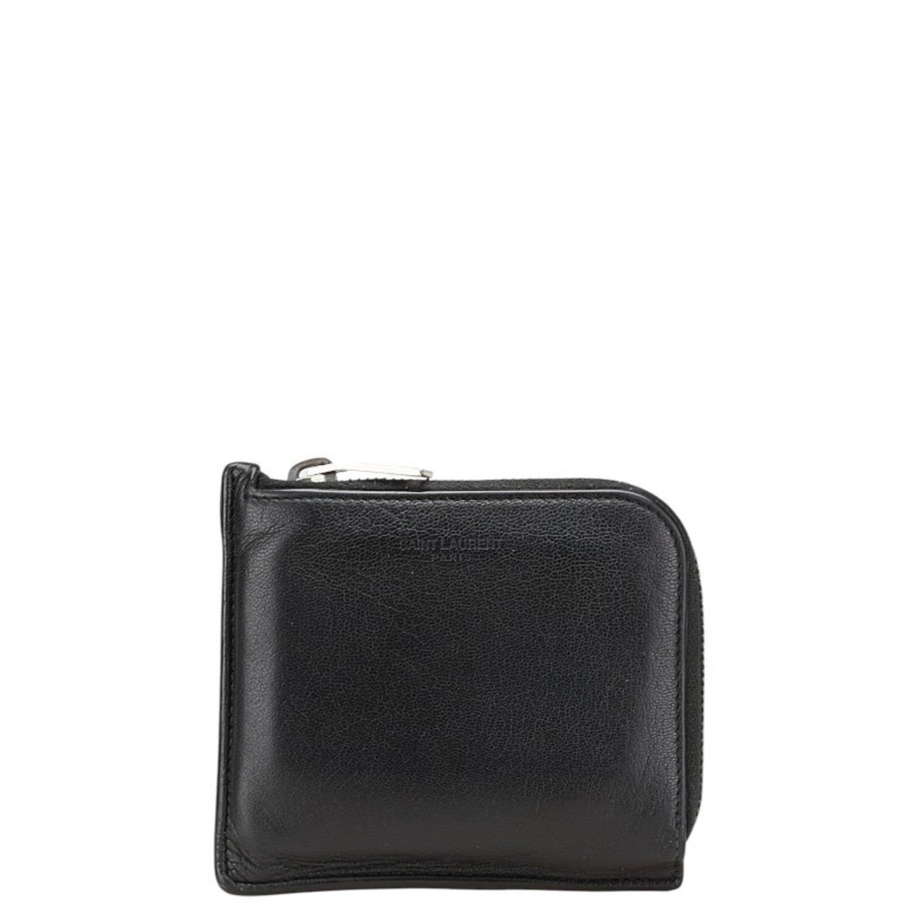 Saint Laurent L-shaped zipper wallet/coin case Leather