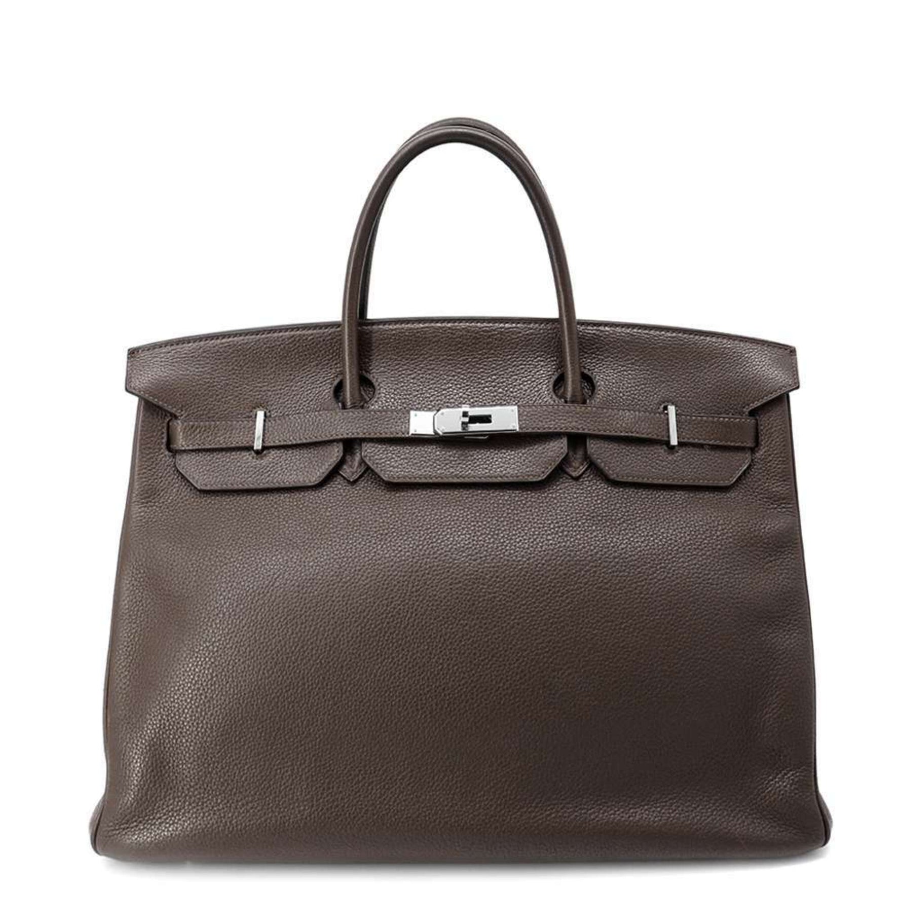 Hermes Birkin 40 Chocolate Togo □L Engraved HERMES Handbag