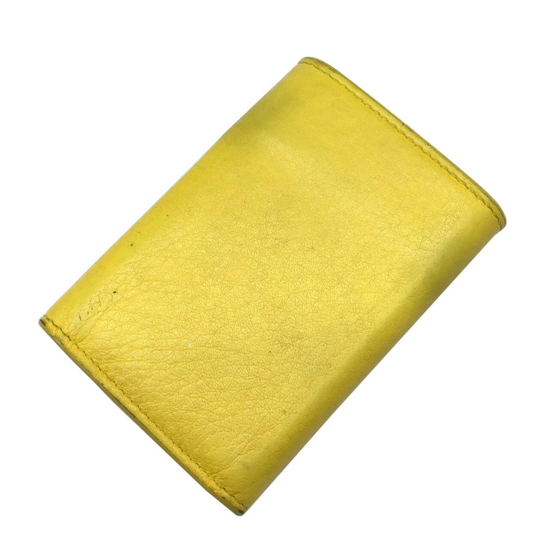 BALENCIAGA Paper Yellow 3-fold Wallet Women's Men's Unisex