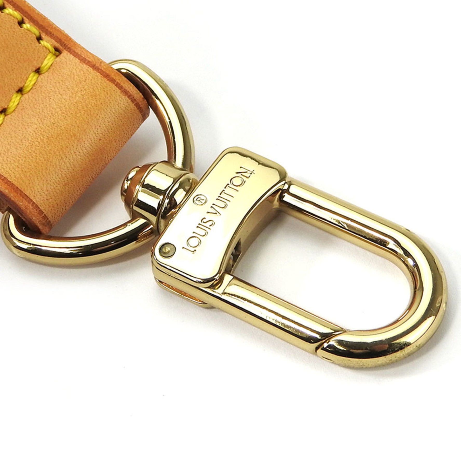 Louis Vuitton Shoulder Strap Tanned Leather Beige Keepall Bandouliere Adjustable LOUIS VUITTON