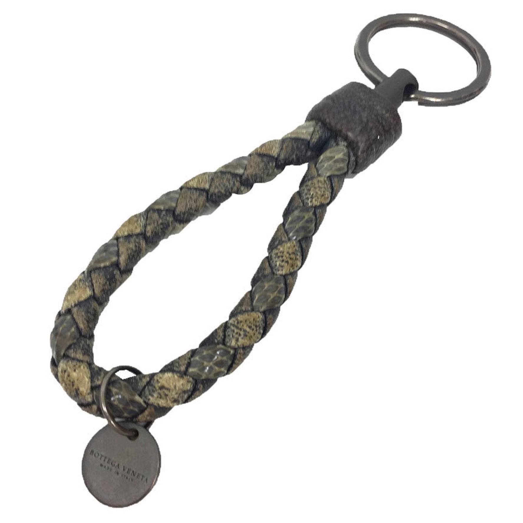 BOTTEGA VENETA Bottega Veneta Intrecciato Leather Key Ring Holder