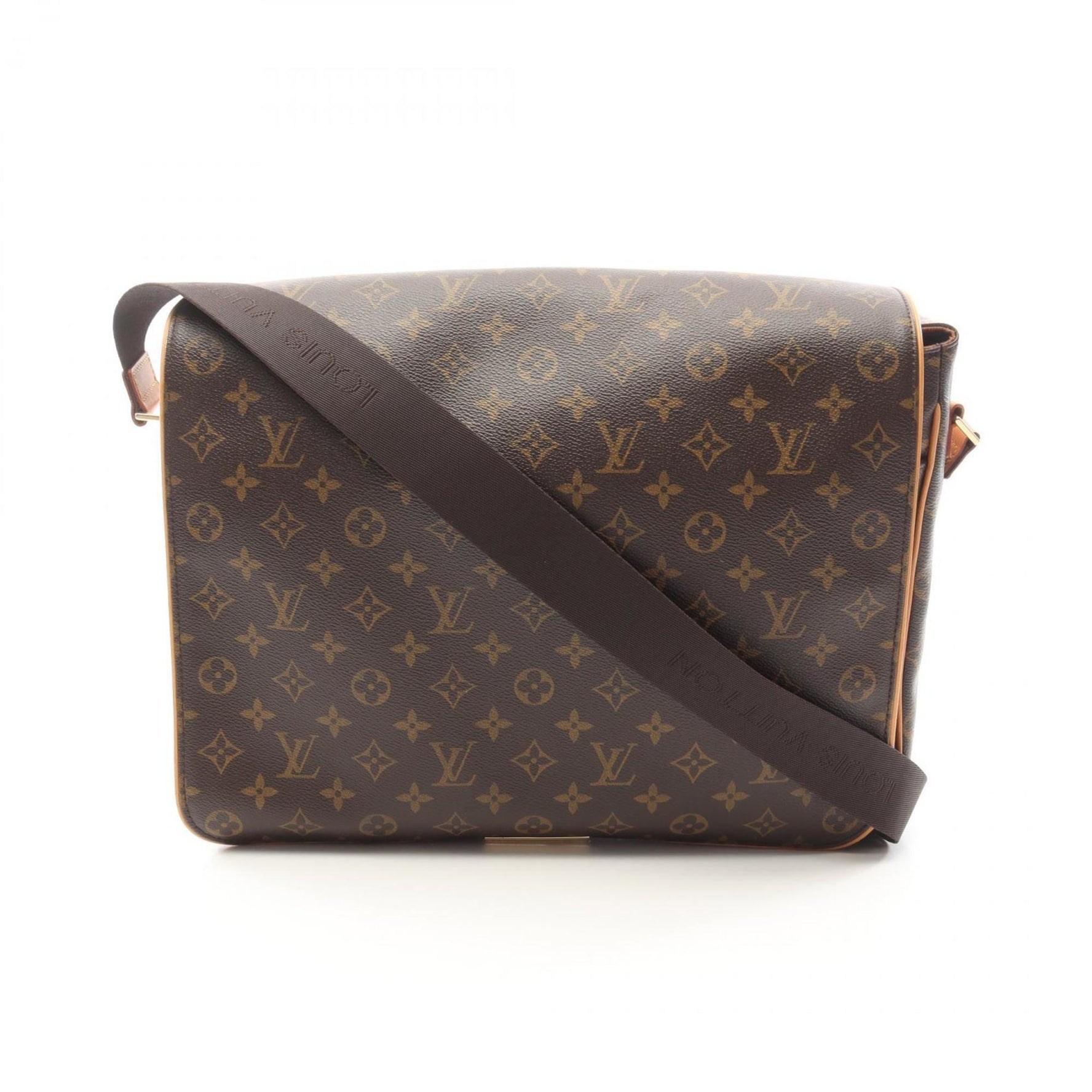Louis Vuitton Abess Monogram Shoulder Bag Coated Canvas Leather Men's