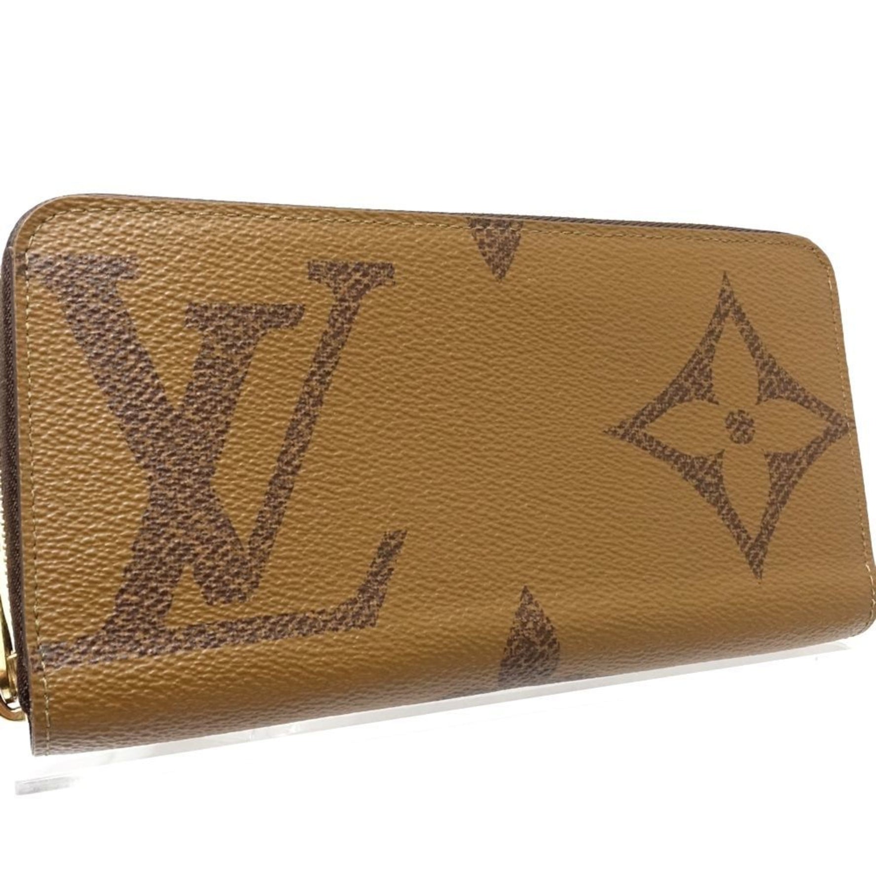 LOUIS VUITTON Louis Vuitton Long Wallet M69353 Zippy Monogram Giant Reverse Brown