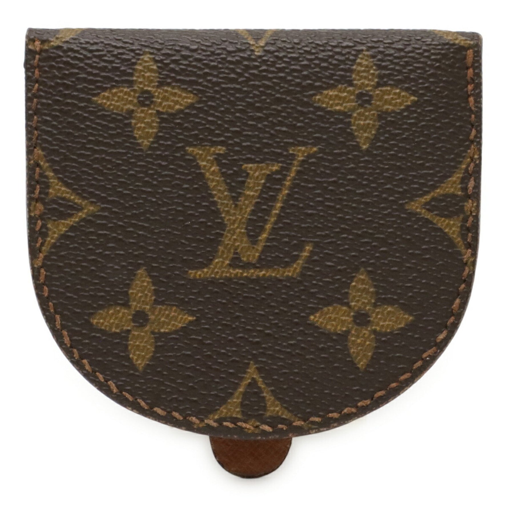 LOUIS VUITTON Monogram Porte Monnaie Cubetto Coin Case Wallet Purse
