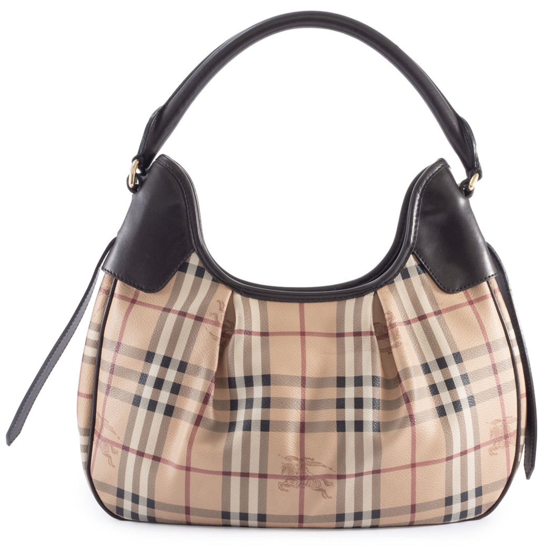 Burberry Bag PVC Leather Check Pattern
