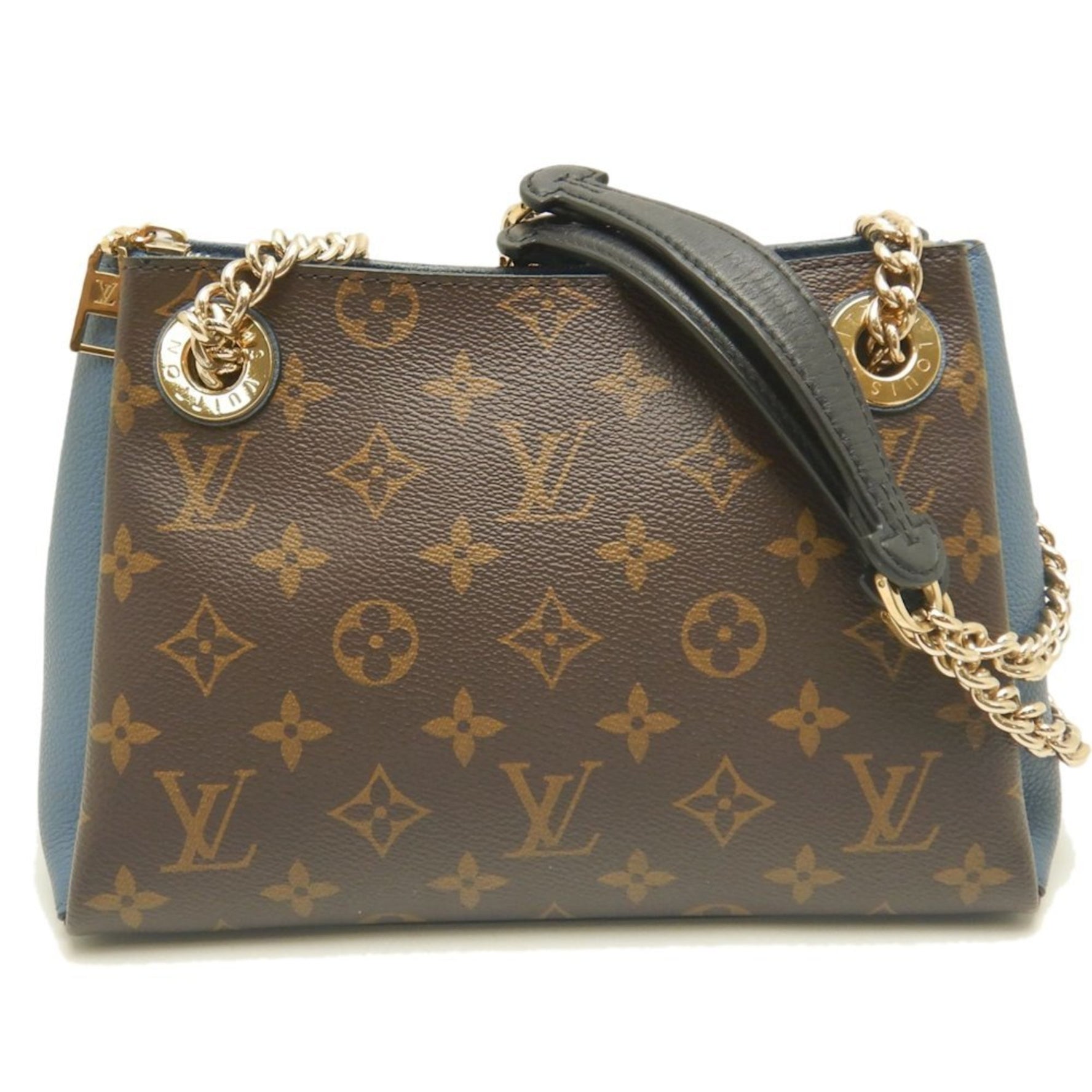 Louis Vuitton Monogram Surenne BB Shoulder Bag Brown/Blue