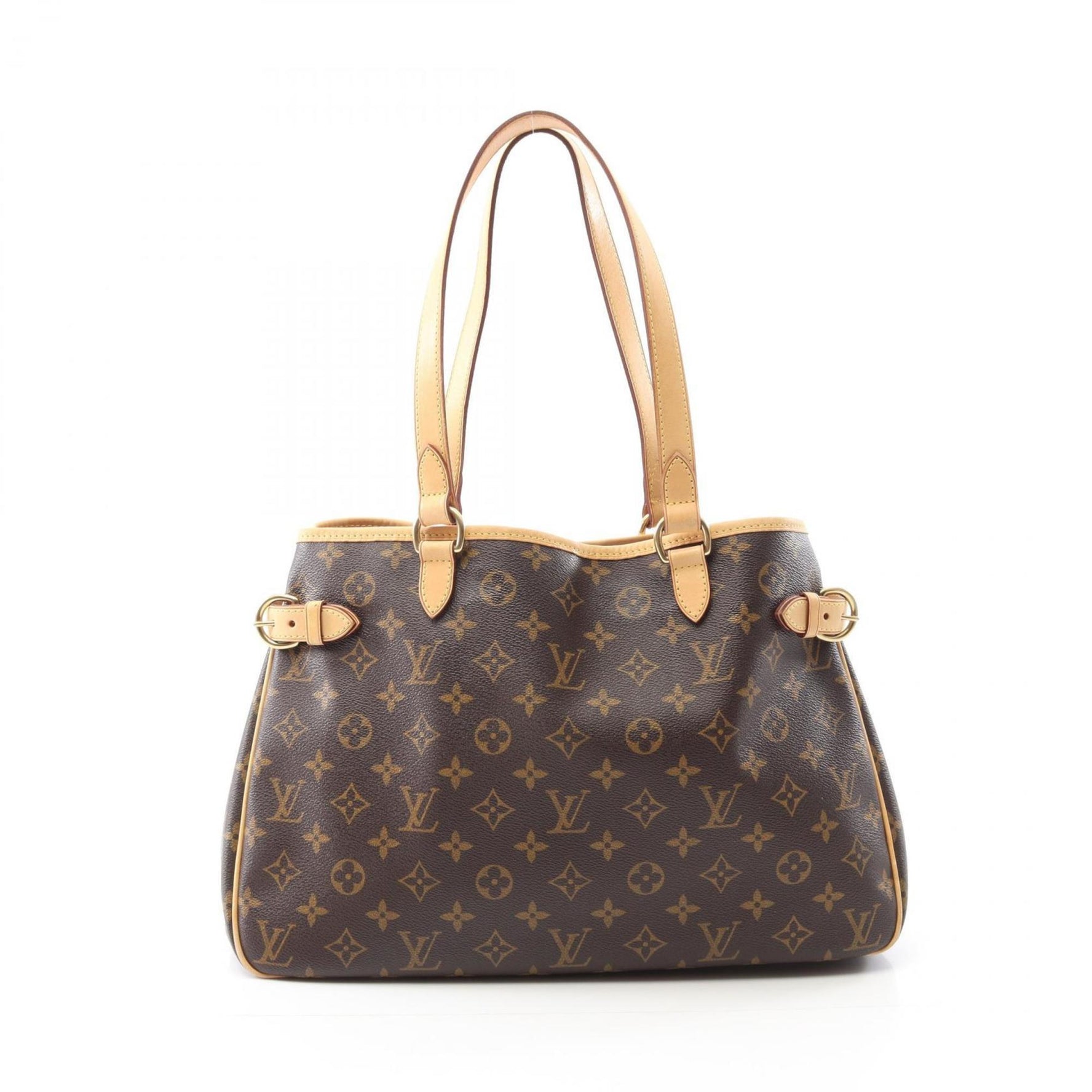 Louis Vuitton Batignolles Horizontal Shoulder Bag in Coated Canvas and Leather with Monogram Design, Brown