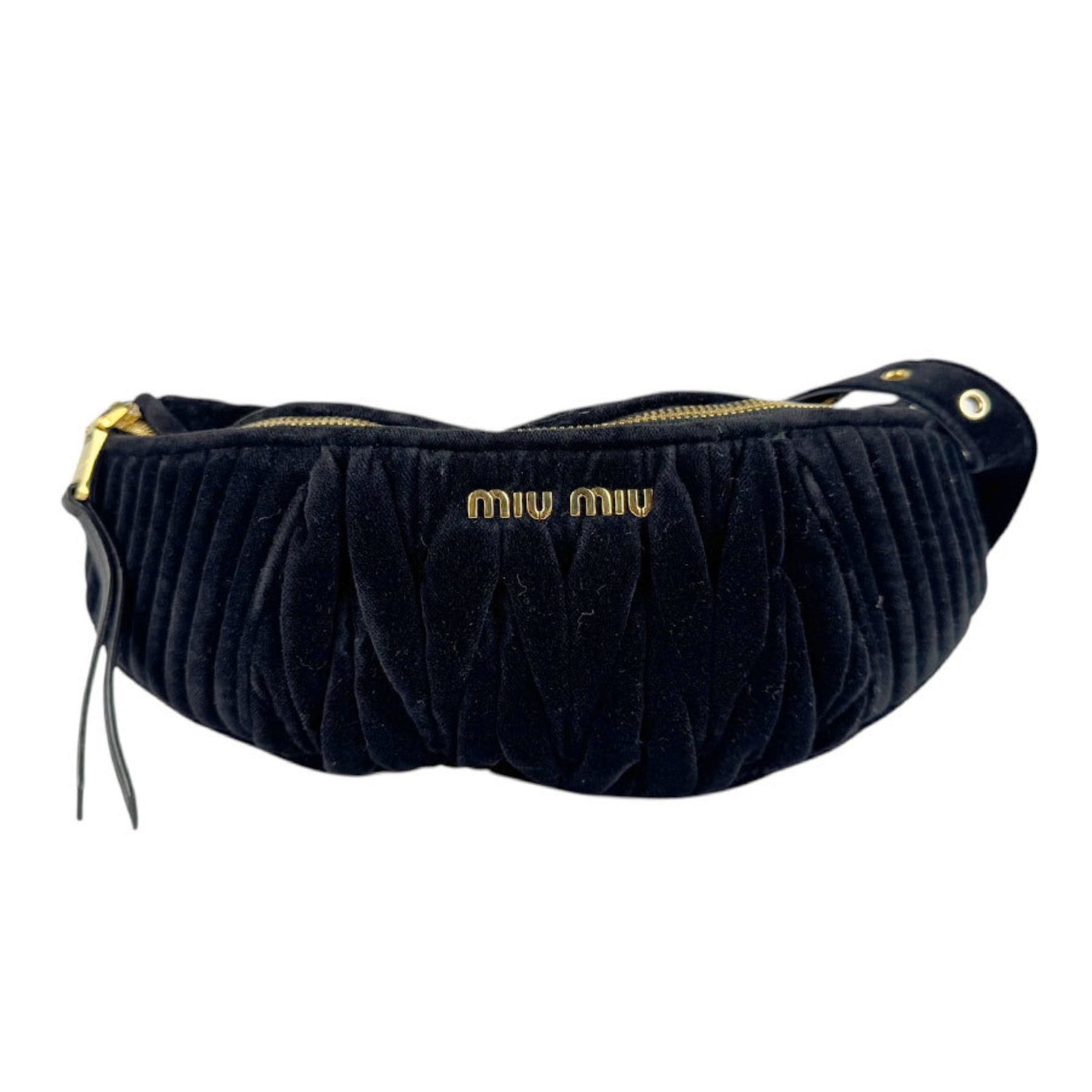 Miu Miu Miu waist bag in velvet
