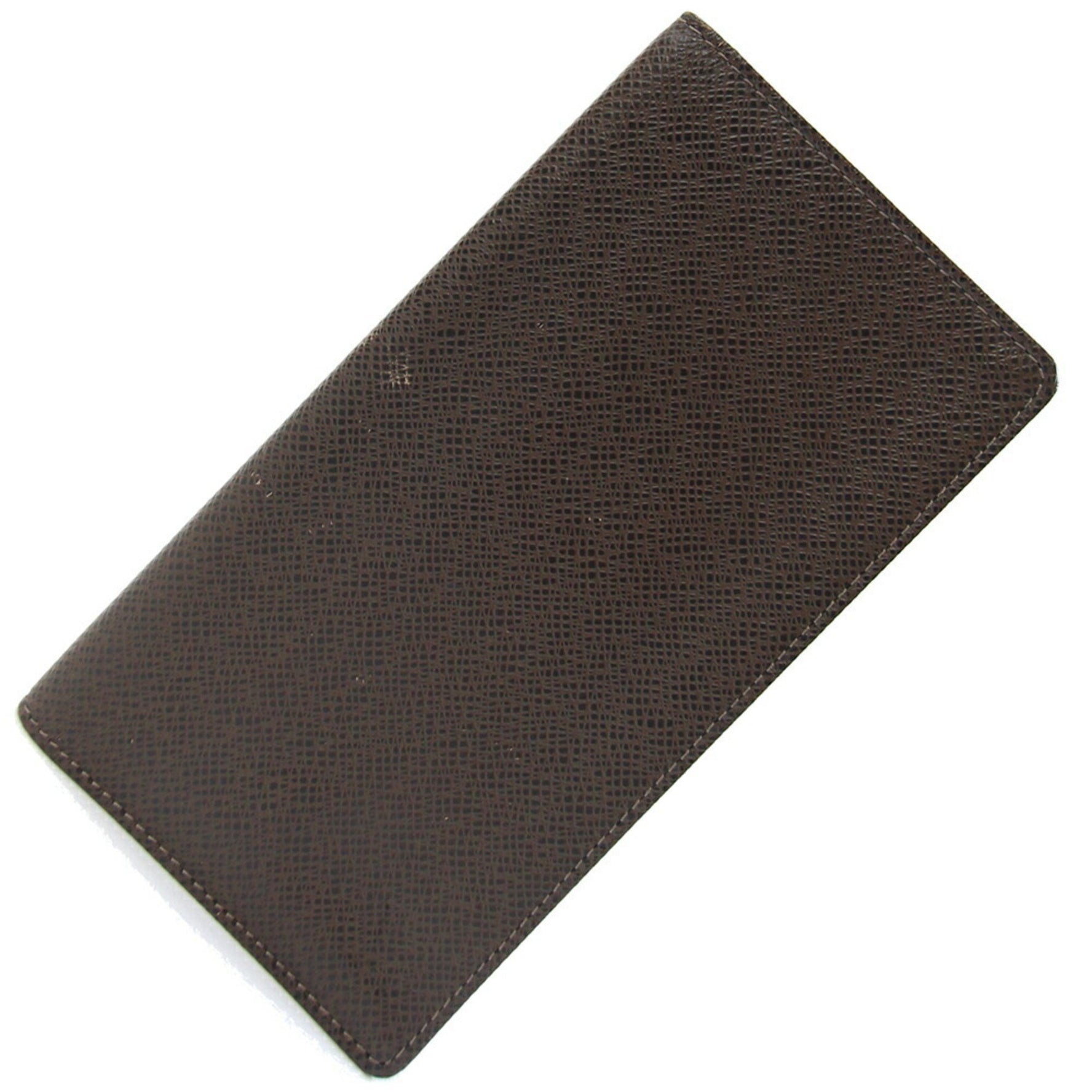 Louis Vuitton Bi-fold Long Wallet Taiga Porto Carte Credit Grisli Brown