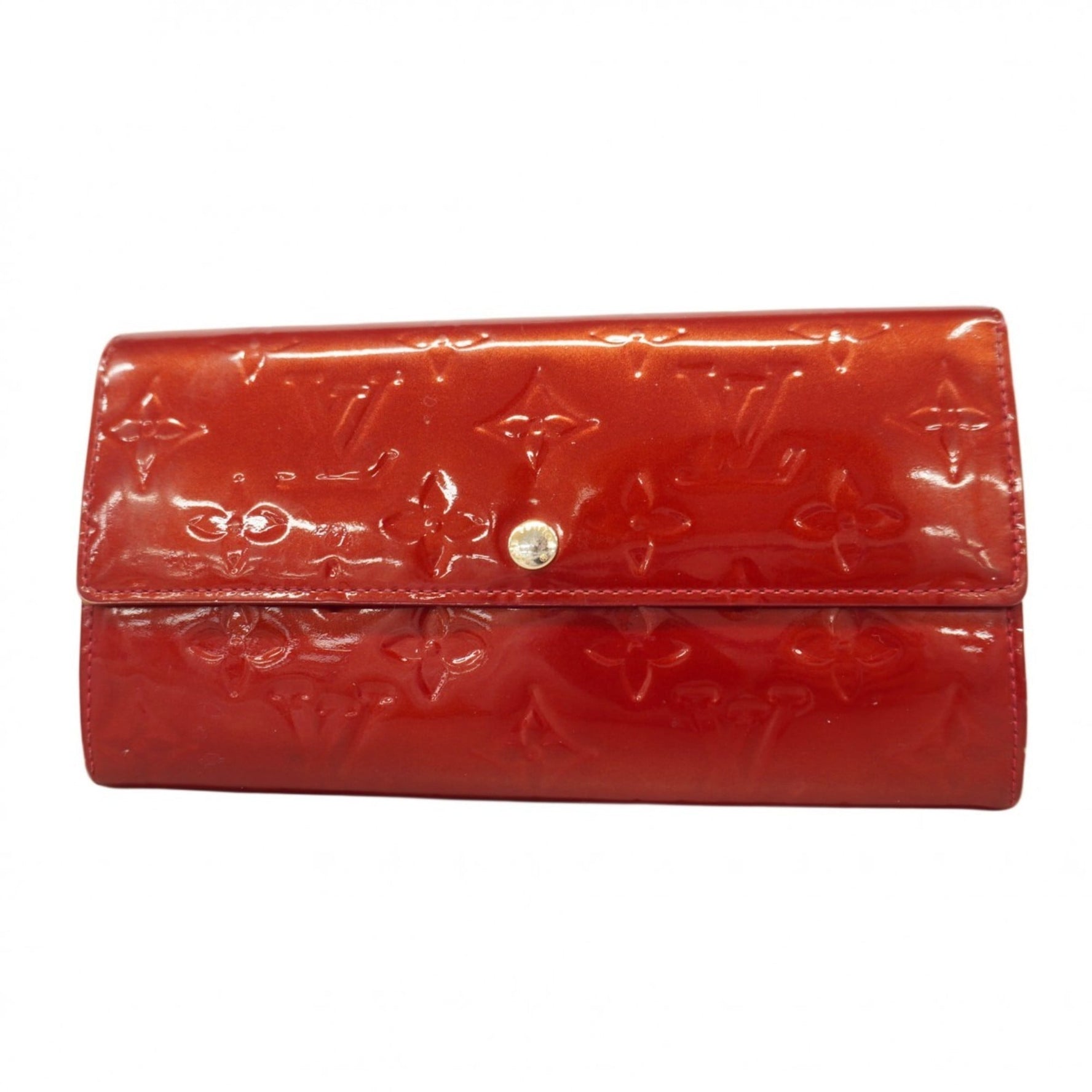 Louis Vuitton Vernis Portefeuille Sarah Long Wallet, Pomme d'Amour