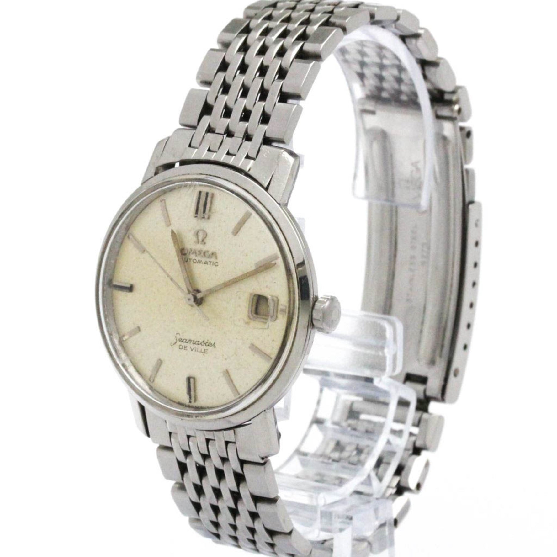 OMEGA Seamaster Date Steel Automatic Watch 166.020 Vintage