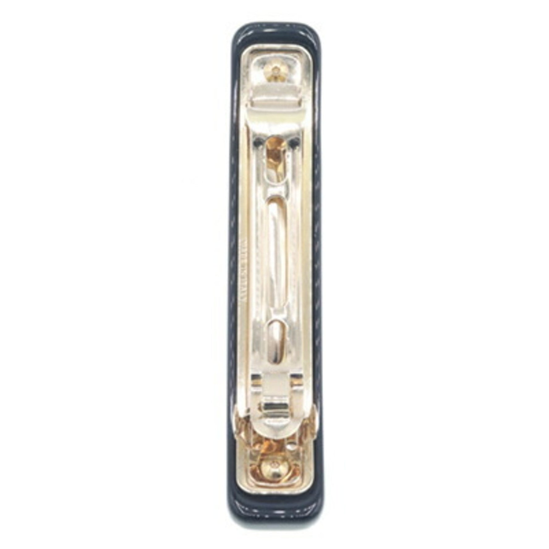Prada Barrette Plex Hair Clip 1IF134 Black Methacrylate Brass Triangle Women's PRADA