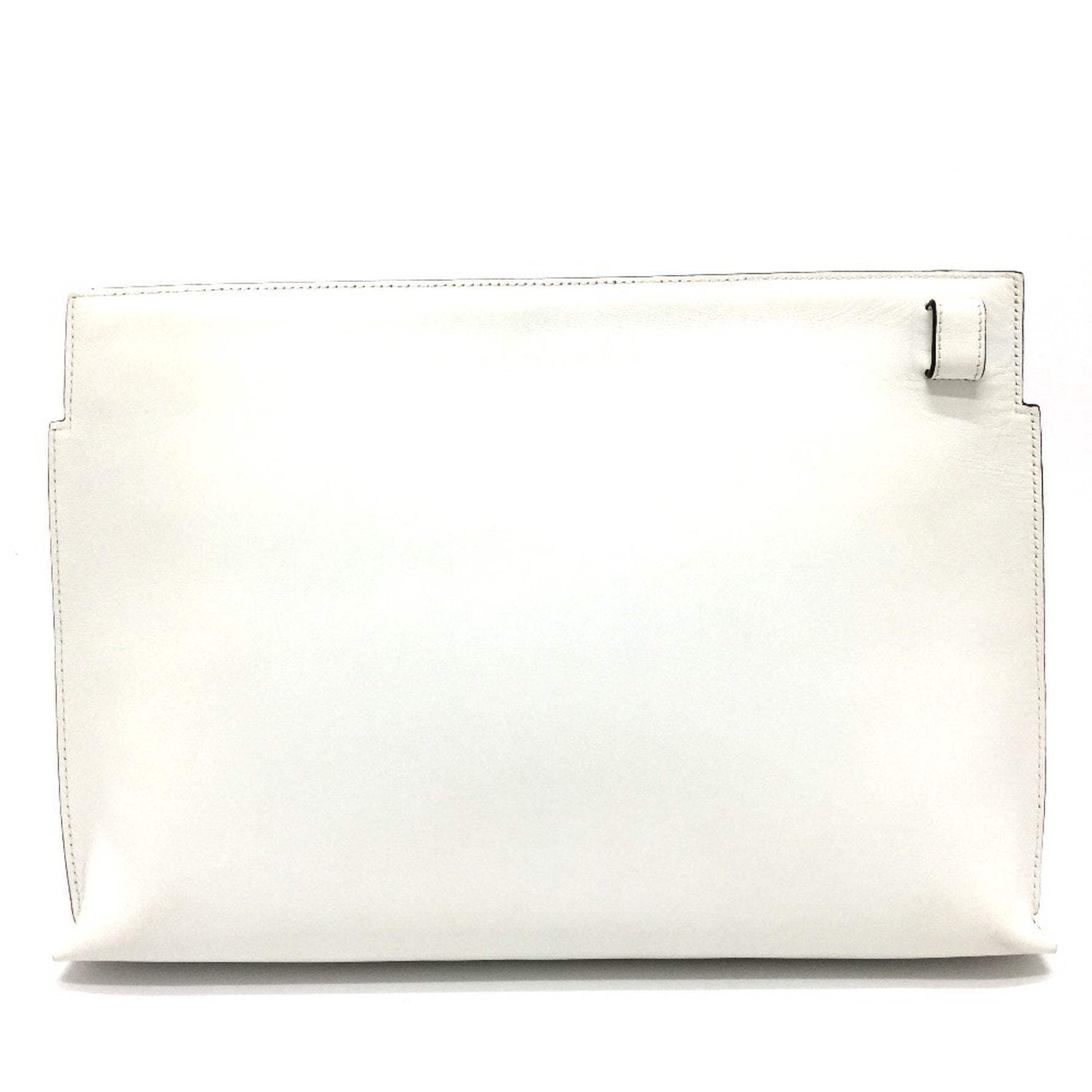 LOEWE Anagram T-Pouch Second Bag/Clutch Bag Leather White/Pink
