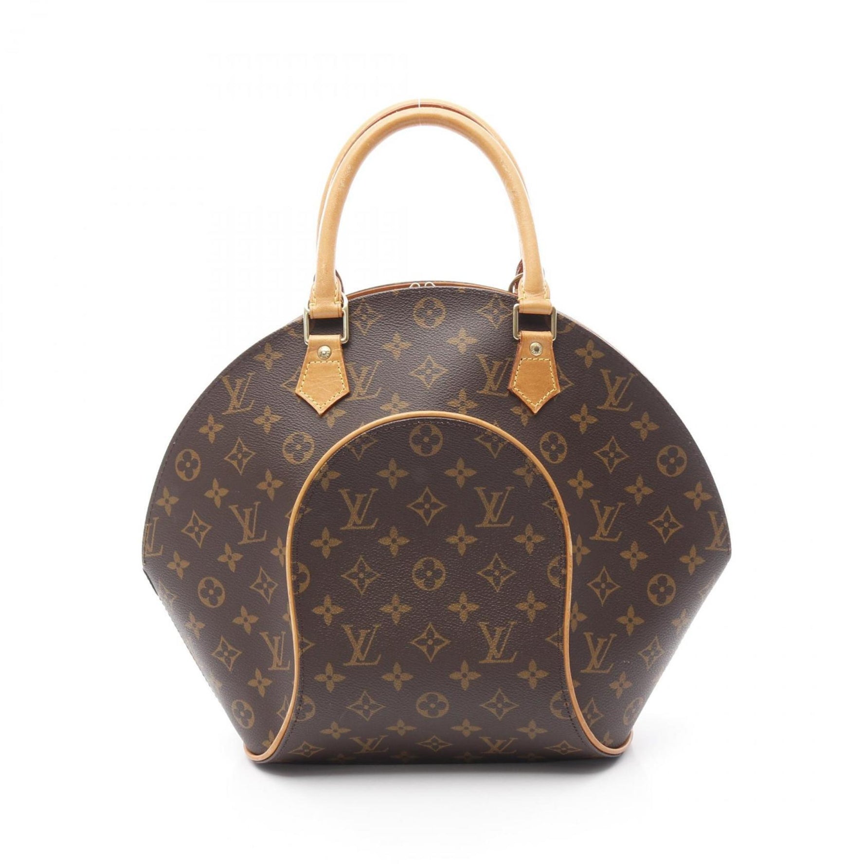 Louis Vuitton Ellipse MM Handbag Coated Canvas Leather Monogram