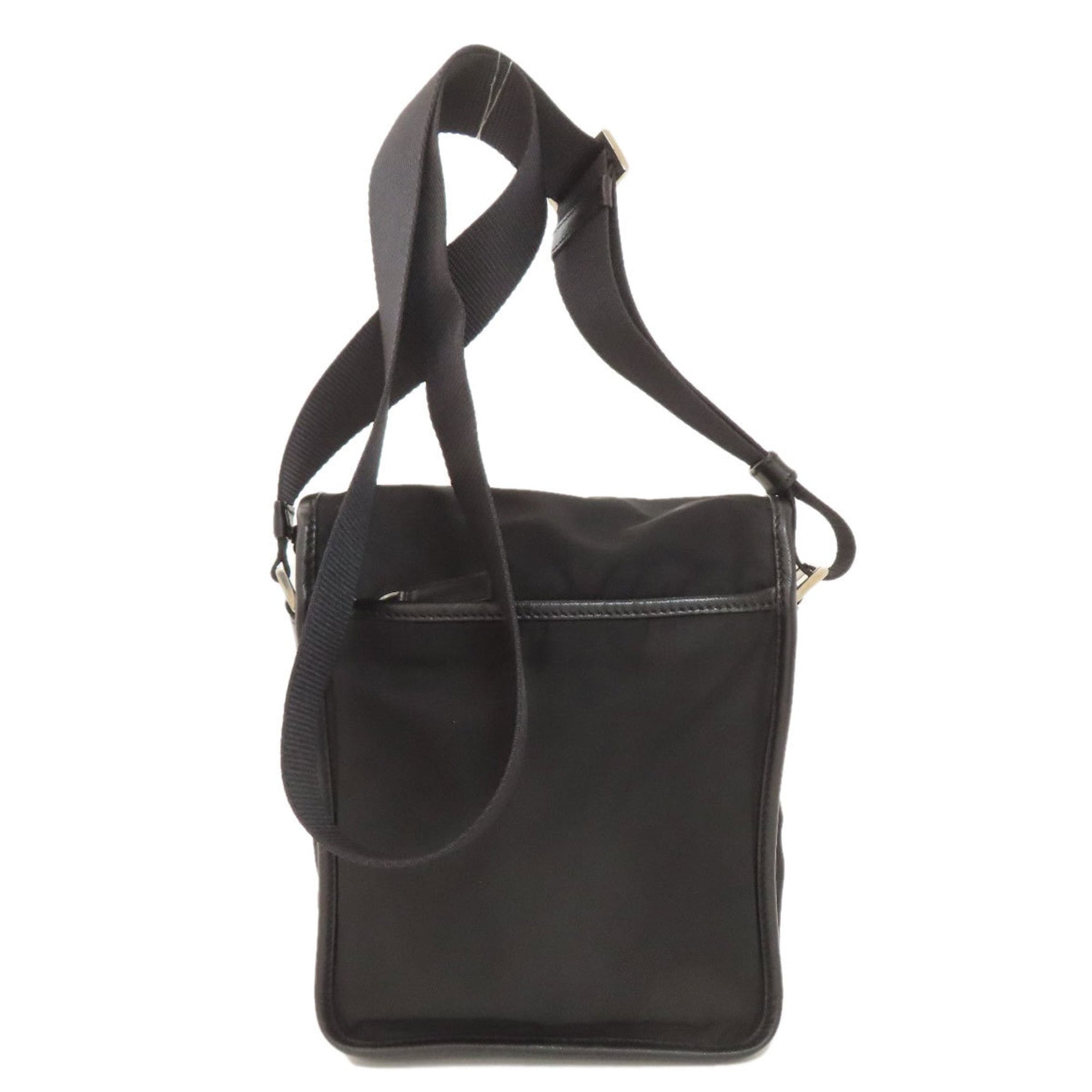 Prada messenger bag with logo hardware, nylon shoulder bag