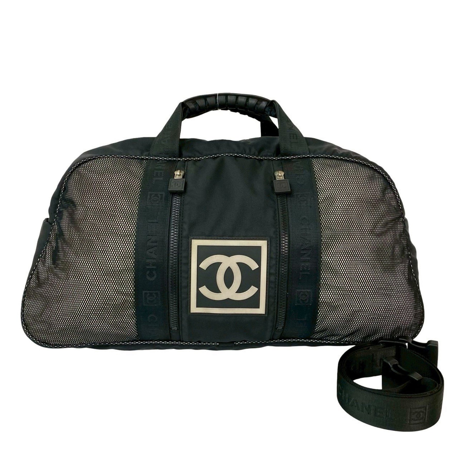 CHANEL Sport Line Coco Nylon and Rubber Boston/Shoulder Bag