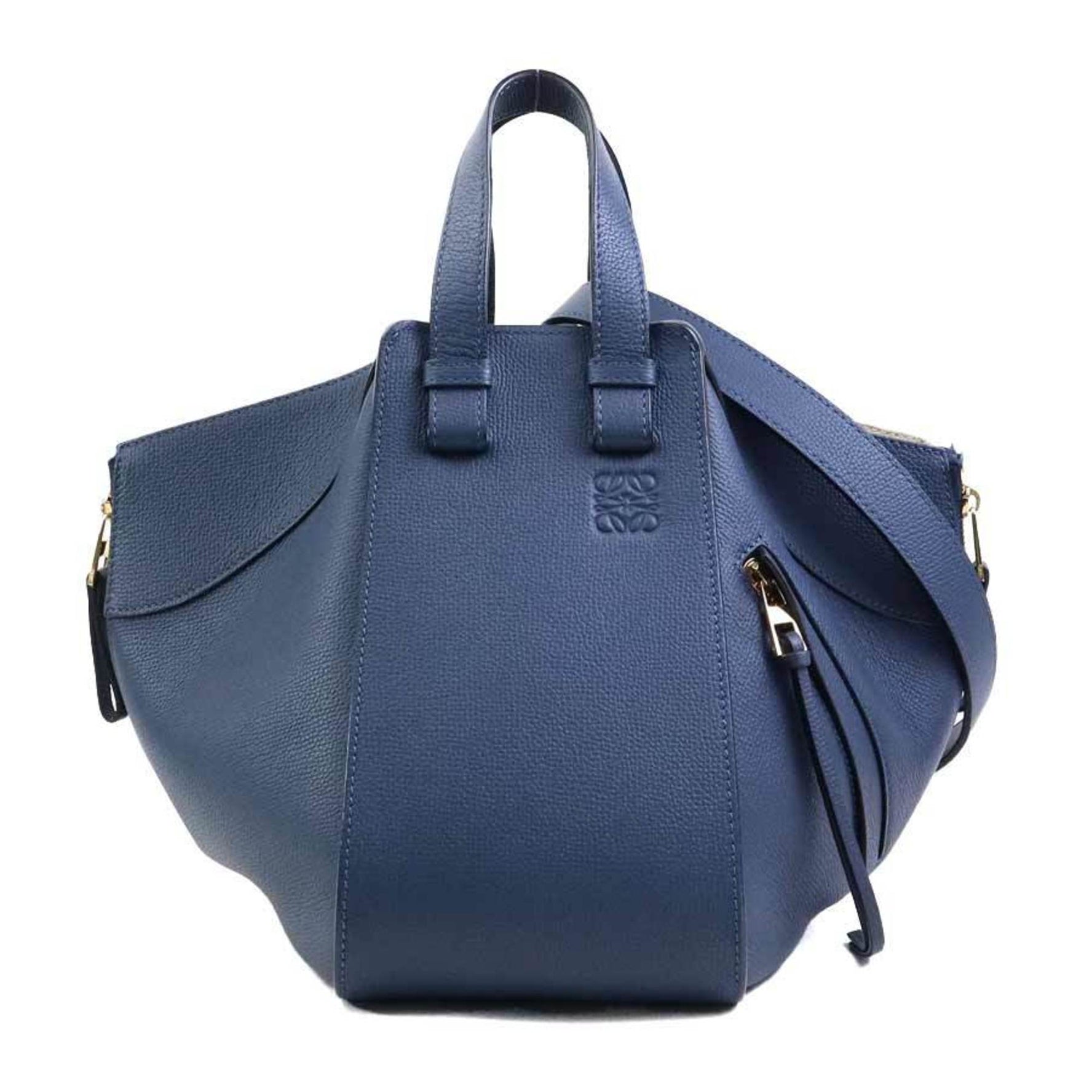 LOEWE Hammock Leather Handbag Shoulder Bag Gold