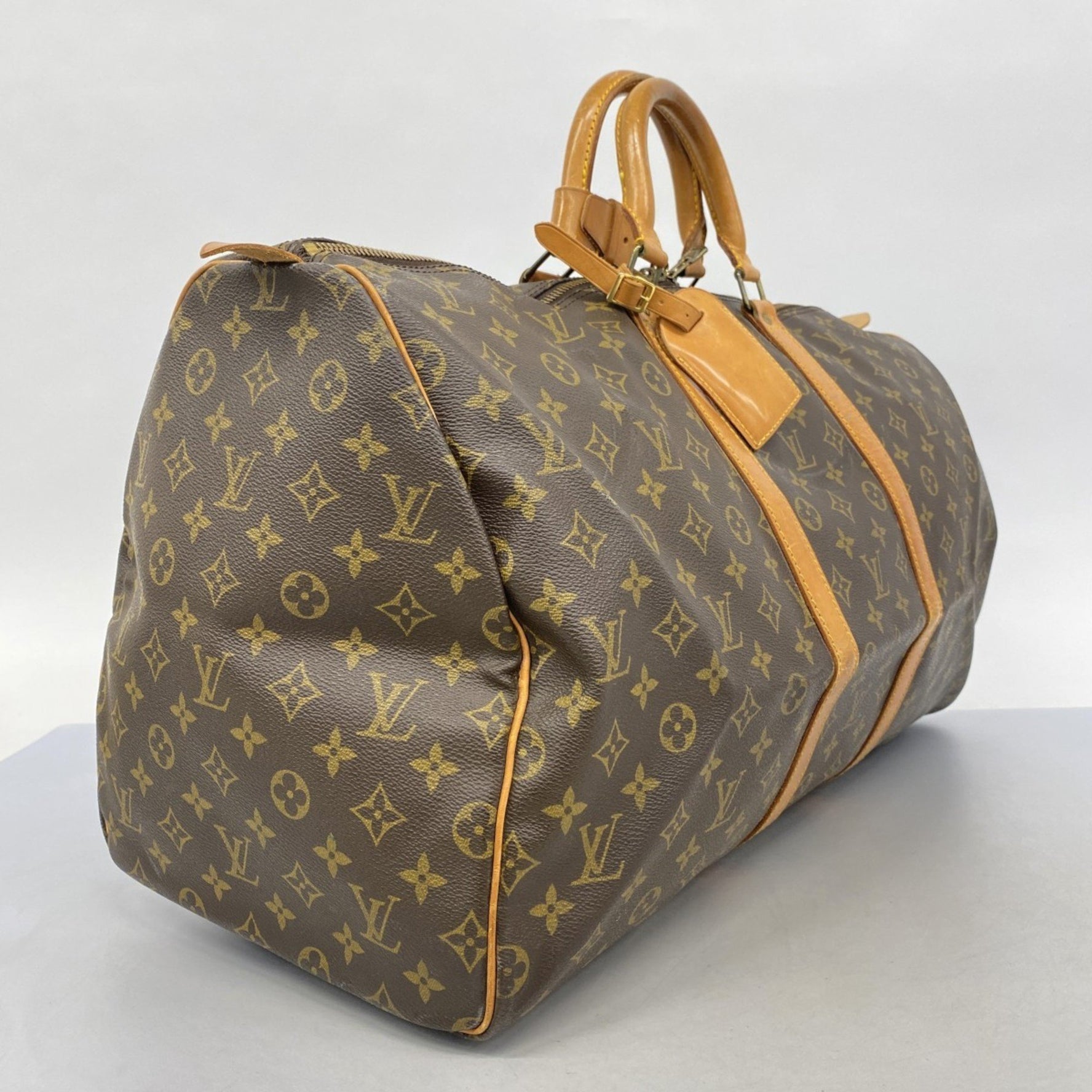 Louis Vuitton Monogram Keepall 55 Boston Bag Men's and