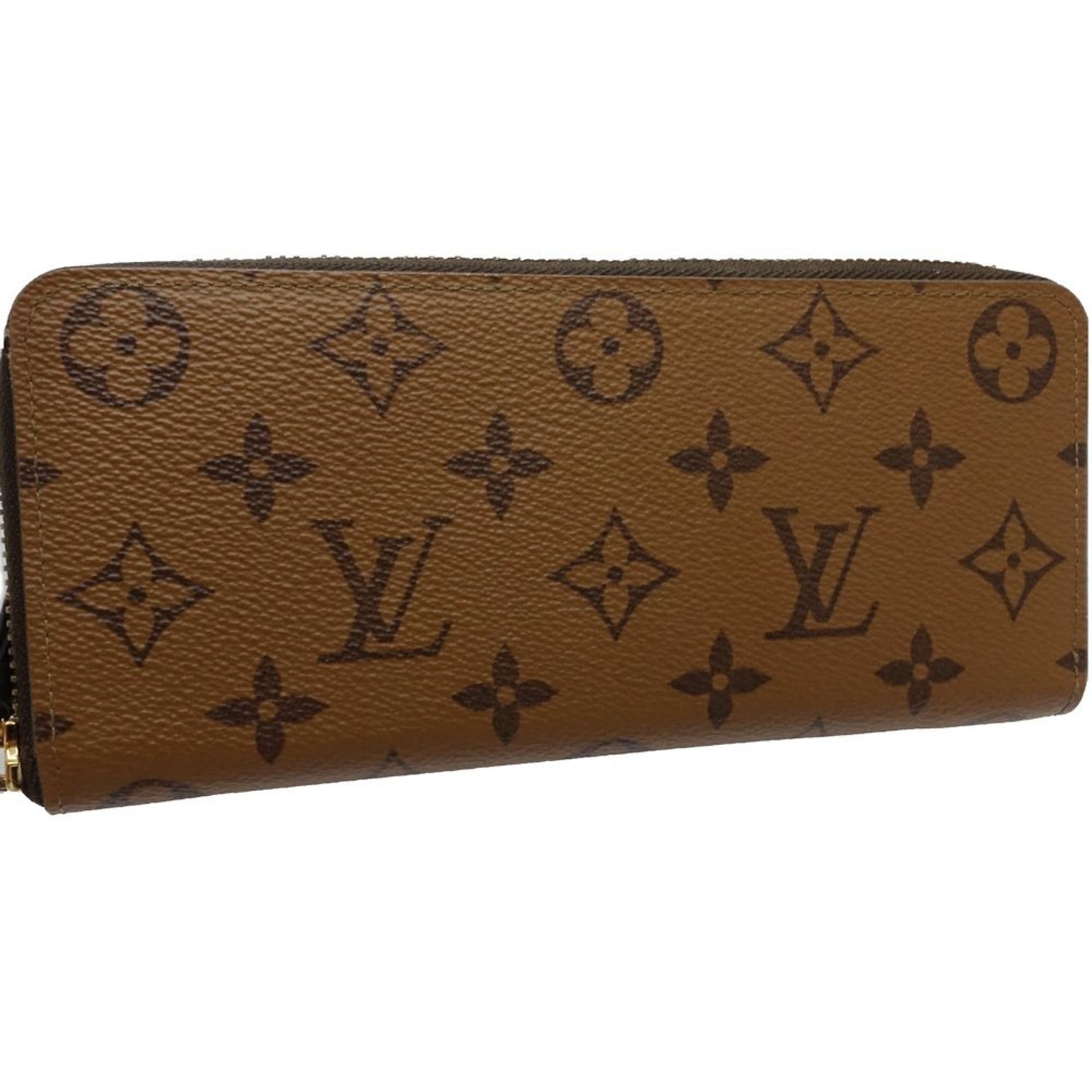 Louis Vuitton Monogram Long Wallet Portefeuille Clemence Reverse