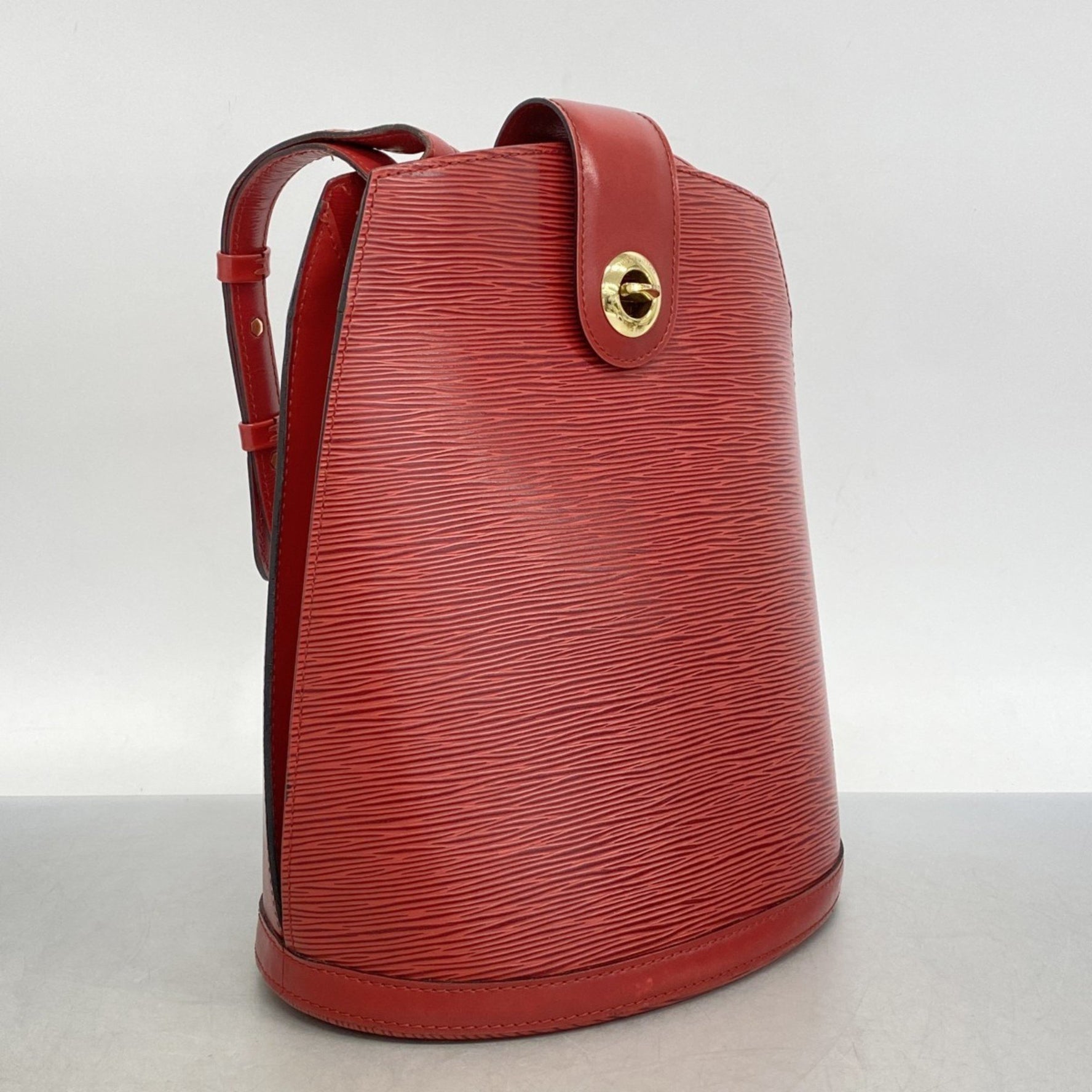 Louis Vuitton Epi Cluny Shoulder Bag M52257 Castilian Red for Women