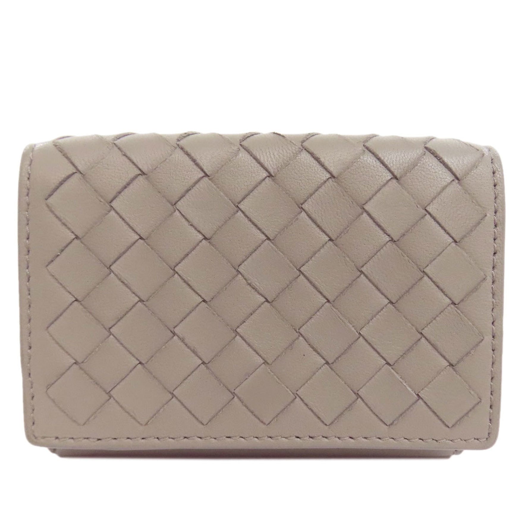 Bottega Veneta Compact Wallet Intrecciato Bi-fold Calfskin BOTTEGA VENETA