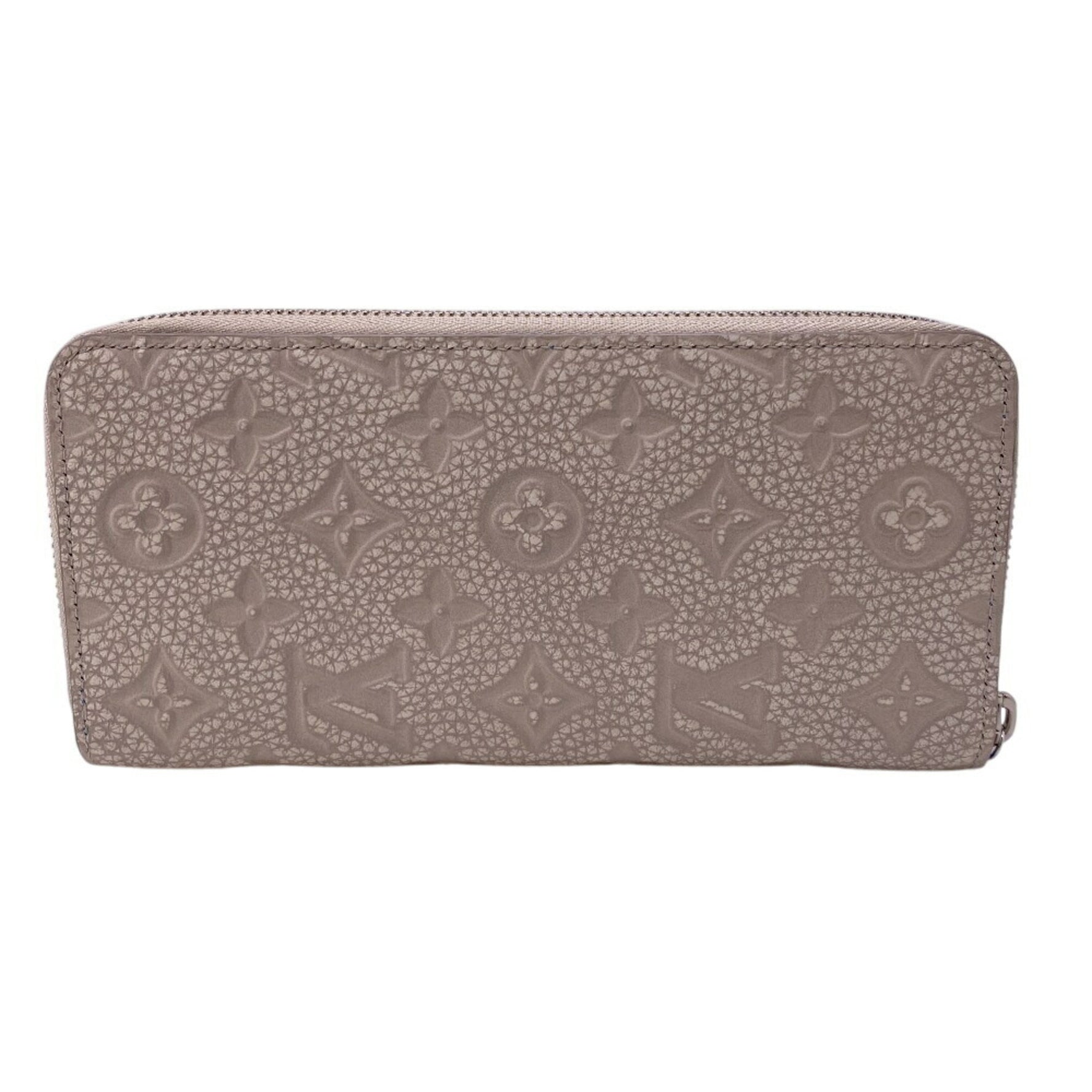 LOUIS VUITTON M81573 Zippy Wallet Vertical Round Taurillon Climbing Long Blue Women's