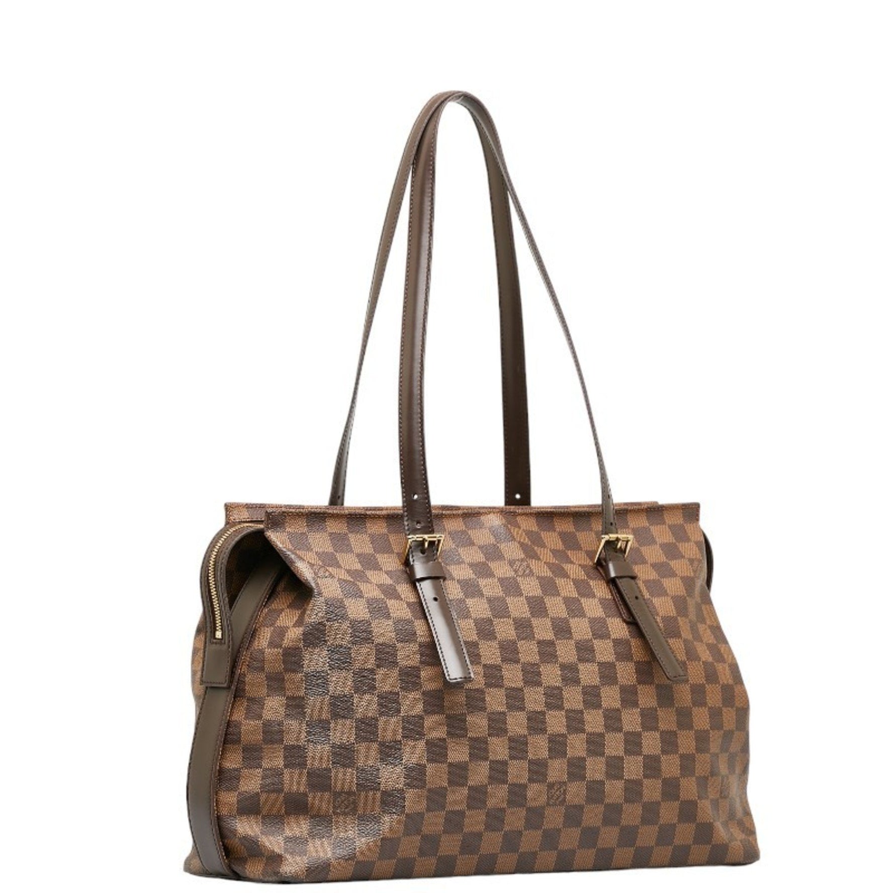 Louis Vuitton Damier Chelsea Tote Bag Shoulder Brown PVC Leather Women's LOUIS VUITTON