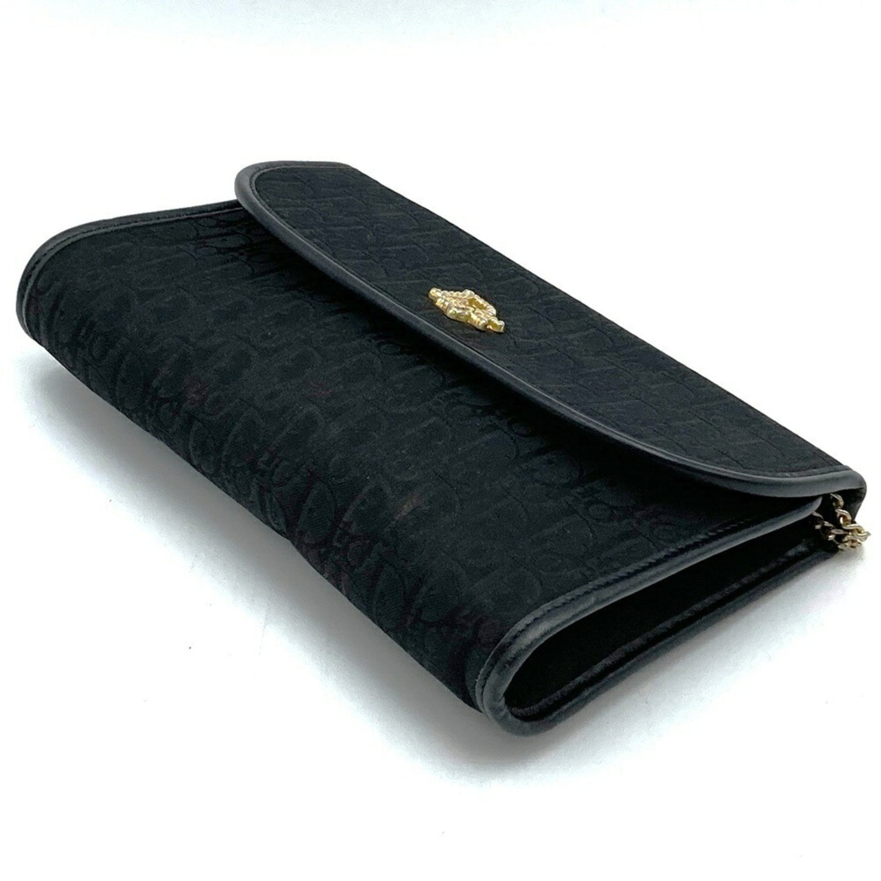 Christian Dior Dior Trotter Shoulder Bag, Chain Canvas