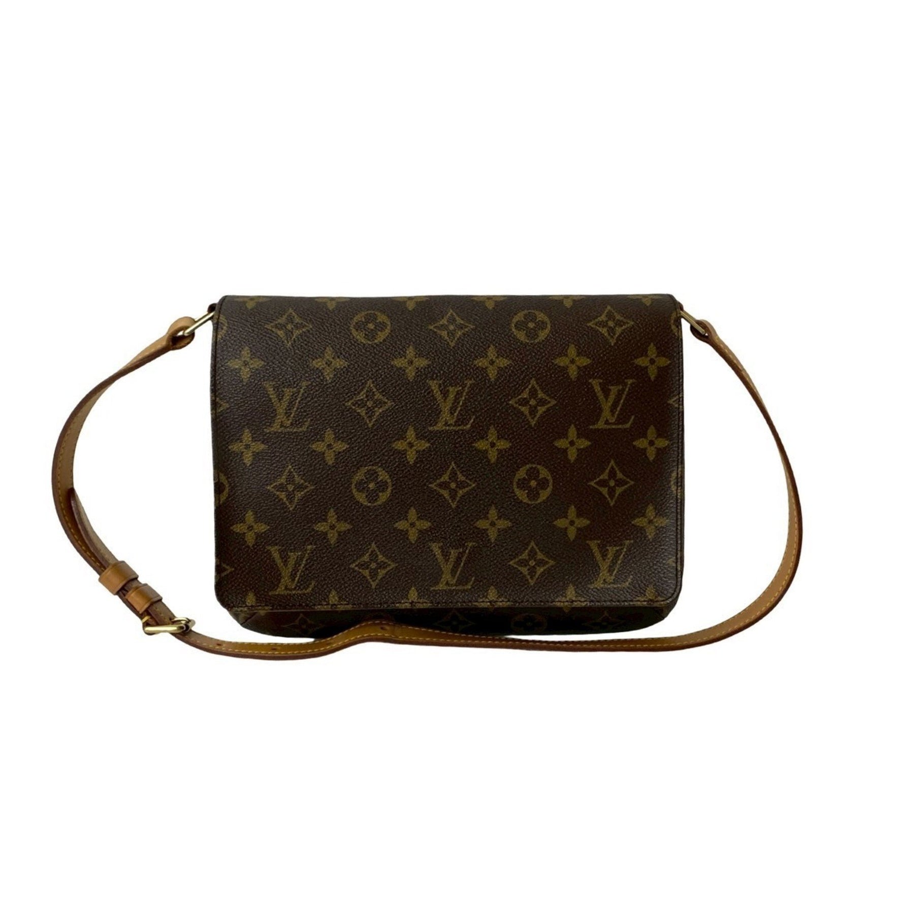 Louis Vuitton Musette Tango Monogram Leather Semi-One Shoulder Bag in