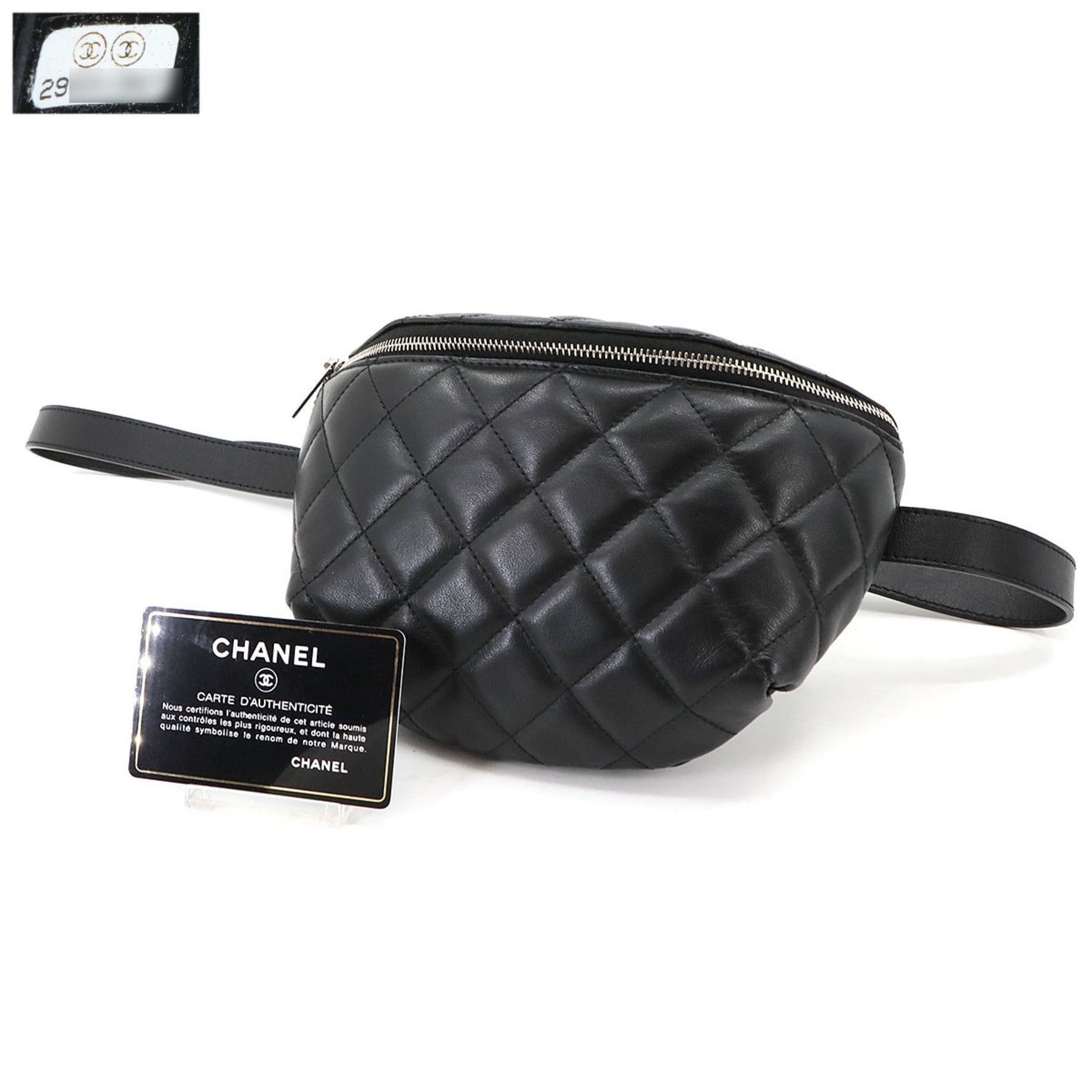CHANEL Matelasse Uniform Waist Body Bag in Lambskin