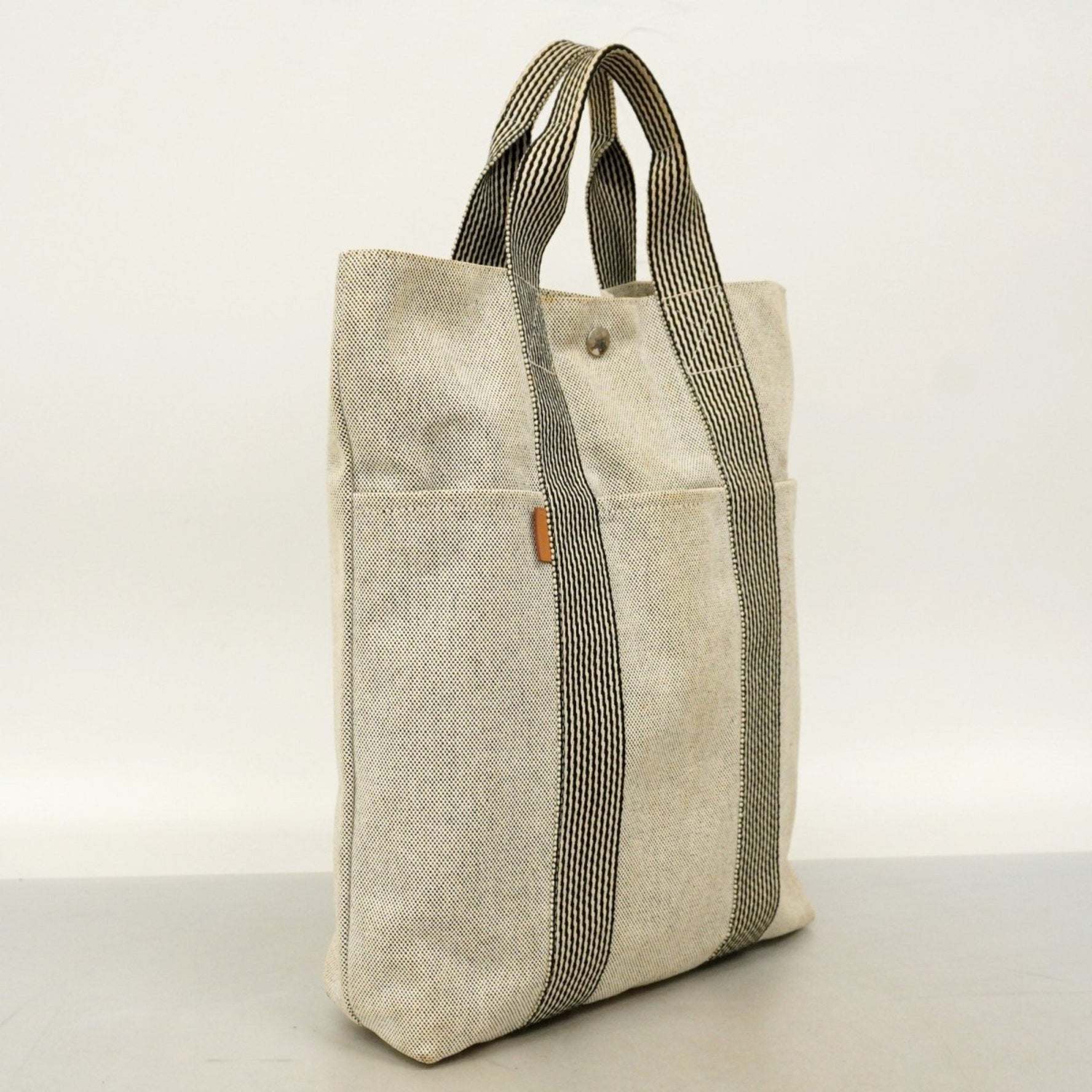 Hermes New Fool Tote Cabas Canvas Bag