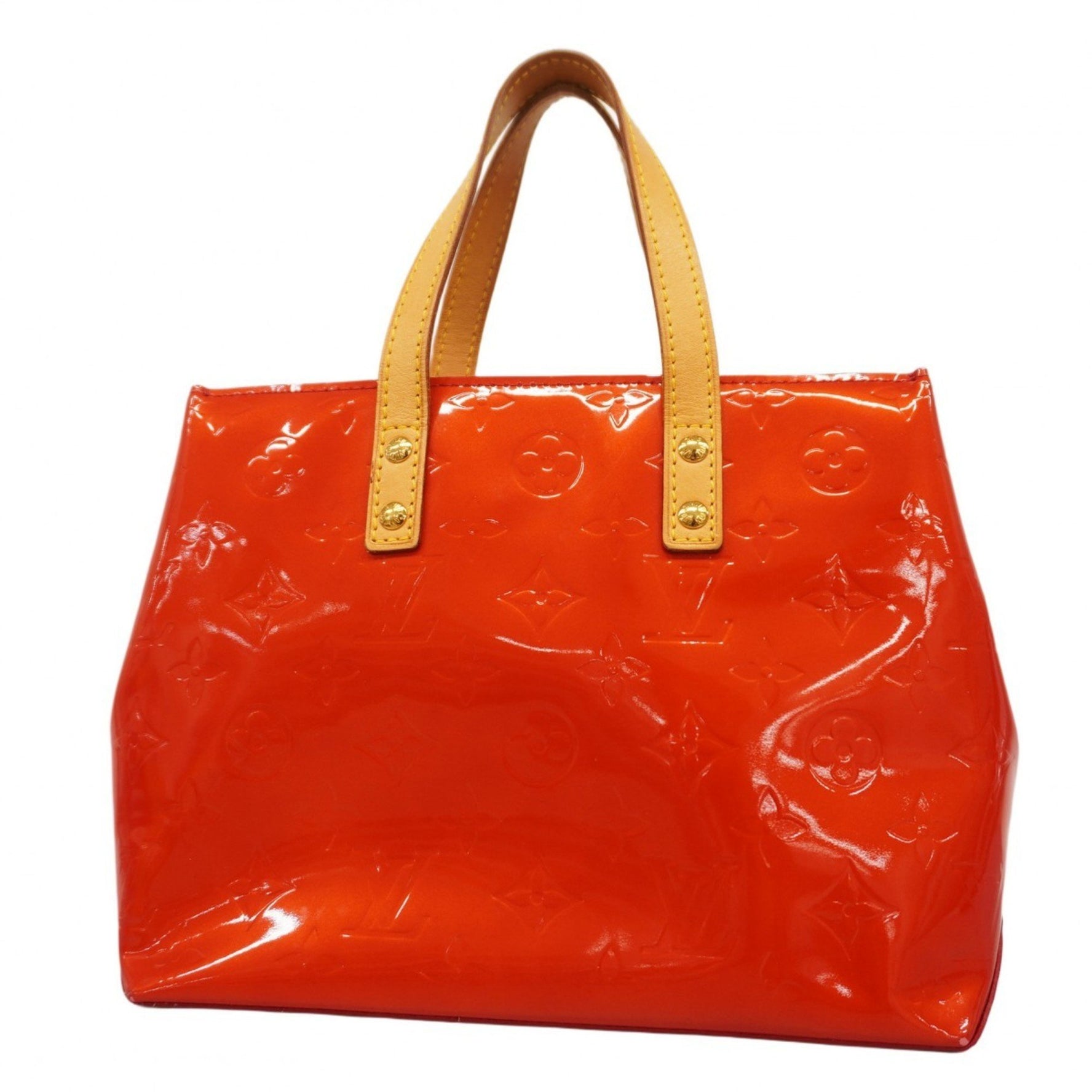 Louis Vuitton Vernis Reed PM Handbag M91088 Rouge Women's