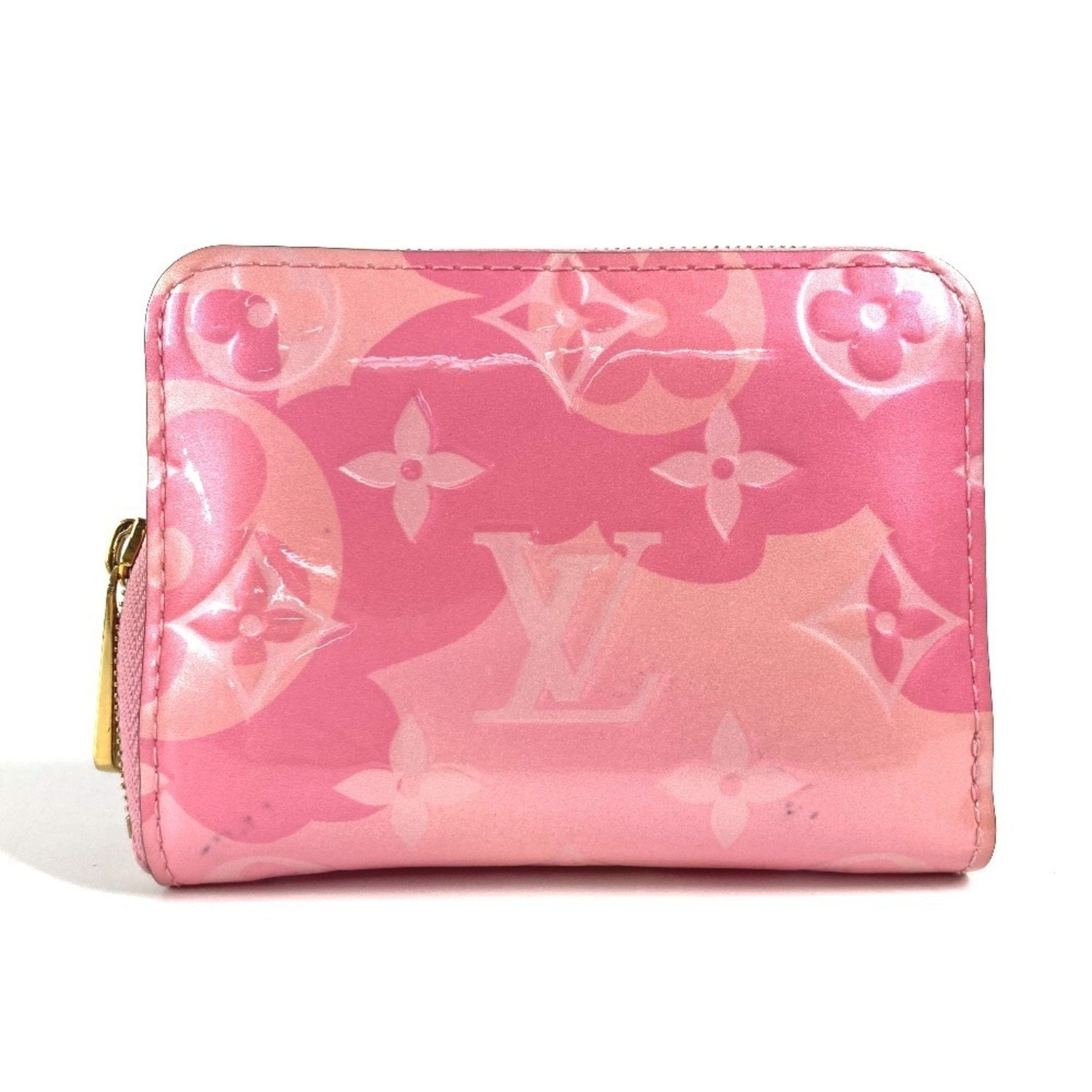 Louis Vuitton Monogram Vernis Japan-exclusive color Zipper coin purse Wallet Coin Round zipper Wallet/coin case