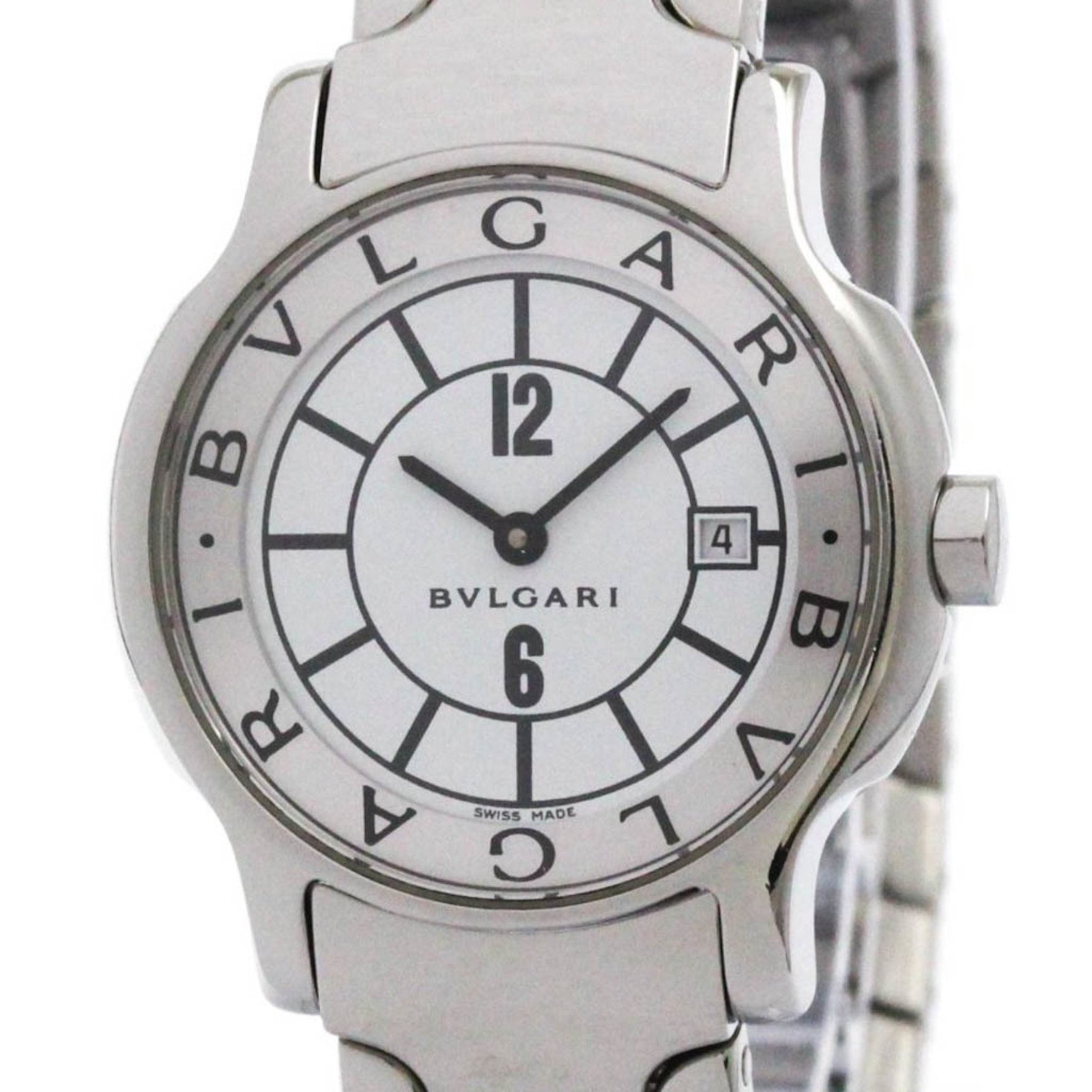 BVLGARI Solotempo Steel Quartz Ladies Watch Polished