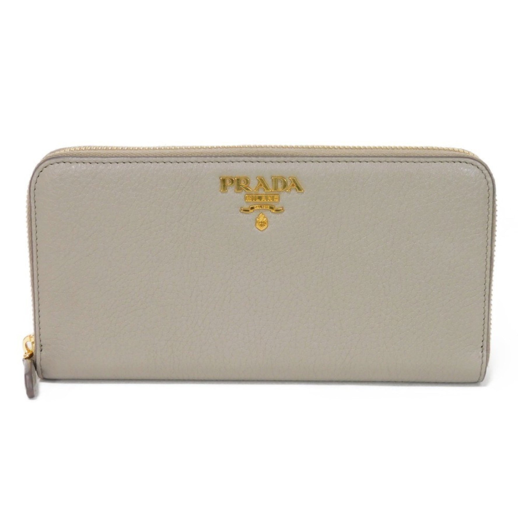 PRADA Long Wallet Dyno Color Zip Around Algira Cipria Round RFID Unused 1ML506 2BG5 F01OV Women's