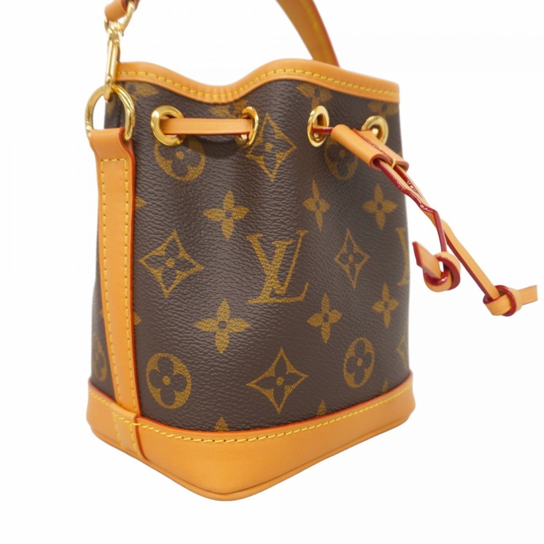 Louis Vuitton Monogram Nano Noe Handbag M81266 Brown Women's